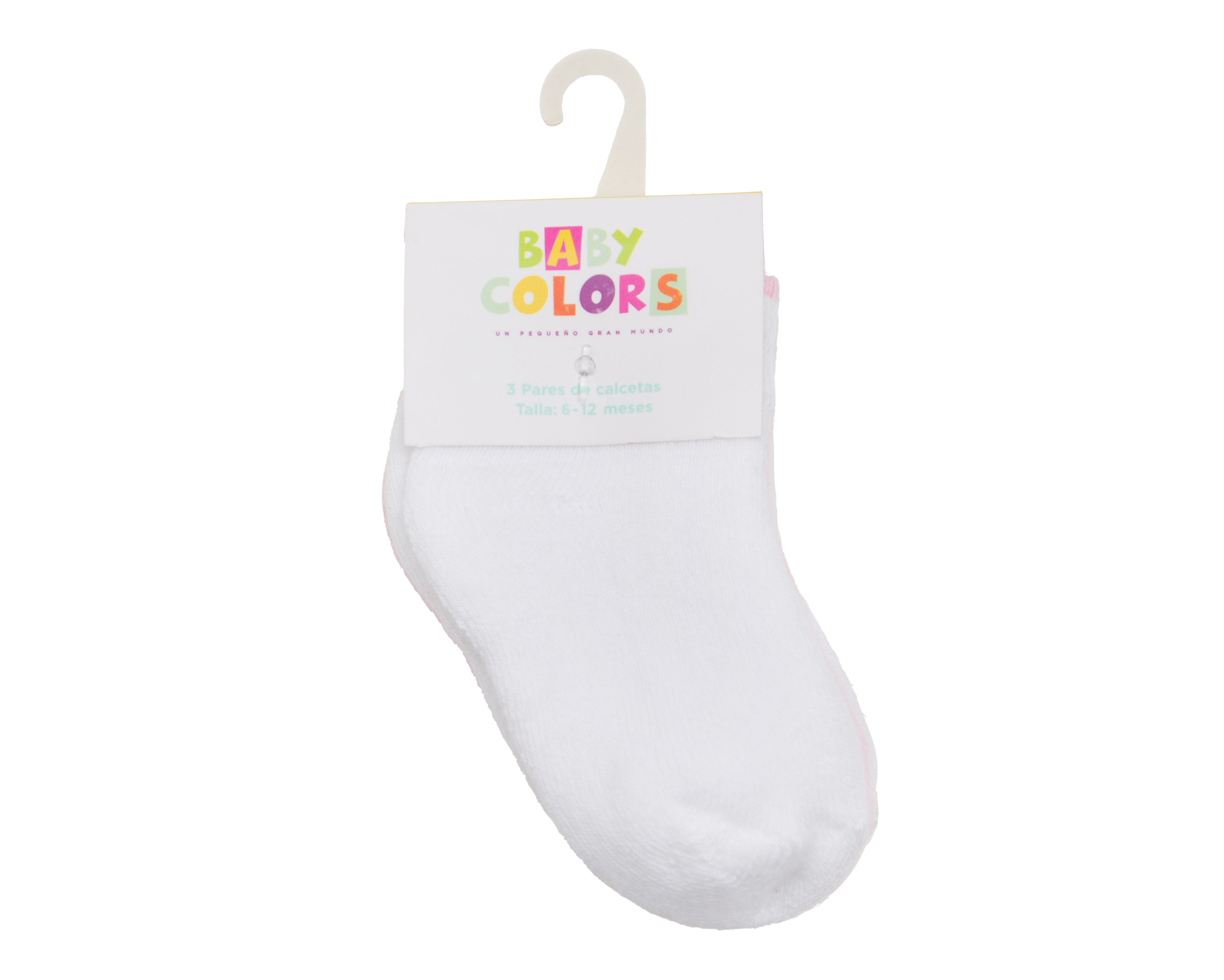 Foto 4 pulgar | Foto 3 | Calcetines para Bebé Niña Baby Colors 3 Pares