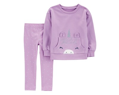 Foto 1 | Foto 1 | Pantalón y Sudadera de Algodón para Niña Carter's