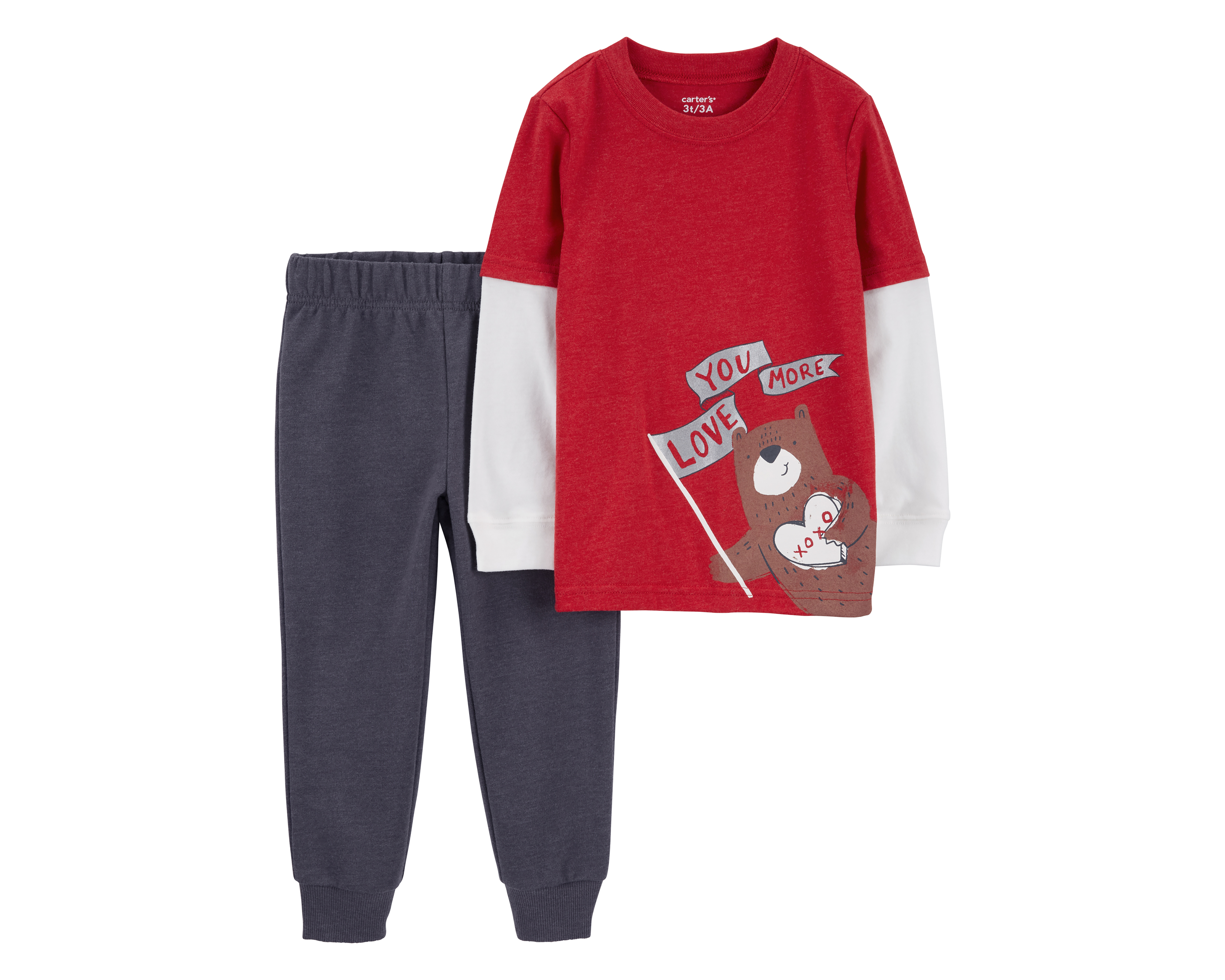 Foto 2 pulgar | Foto 1 | Pantalón y Playera Manga Larga Carter's para Niño