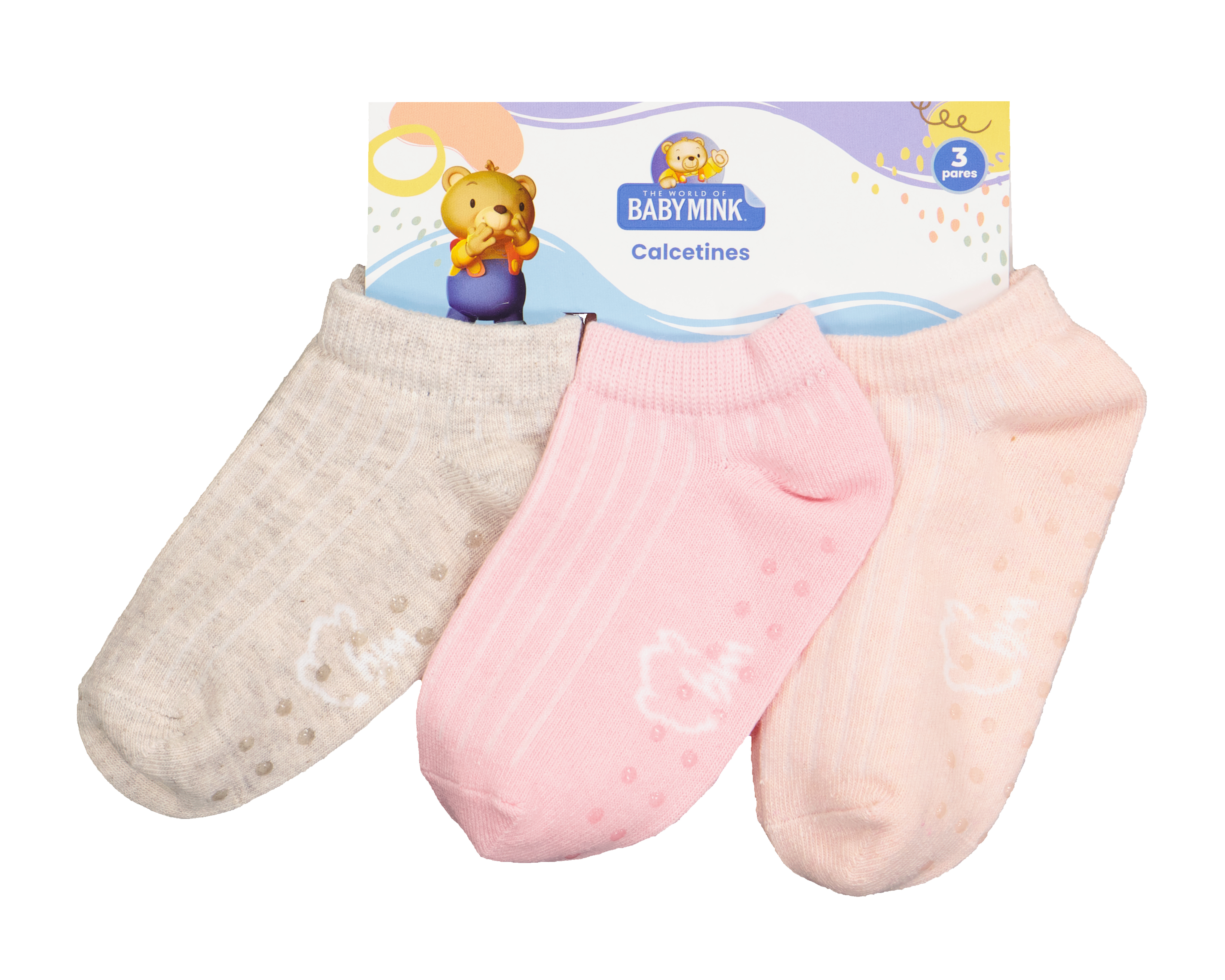 Foto 3 | Foto 3 | Calcetines para Bebé Niña Baby Mink 3 Pares