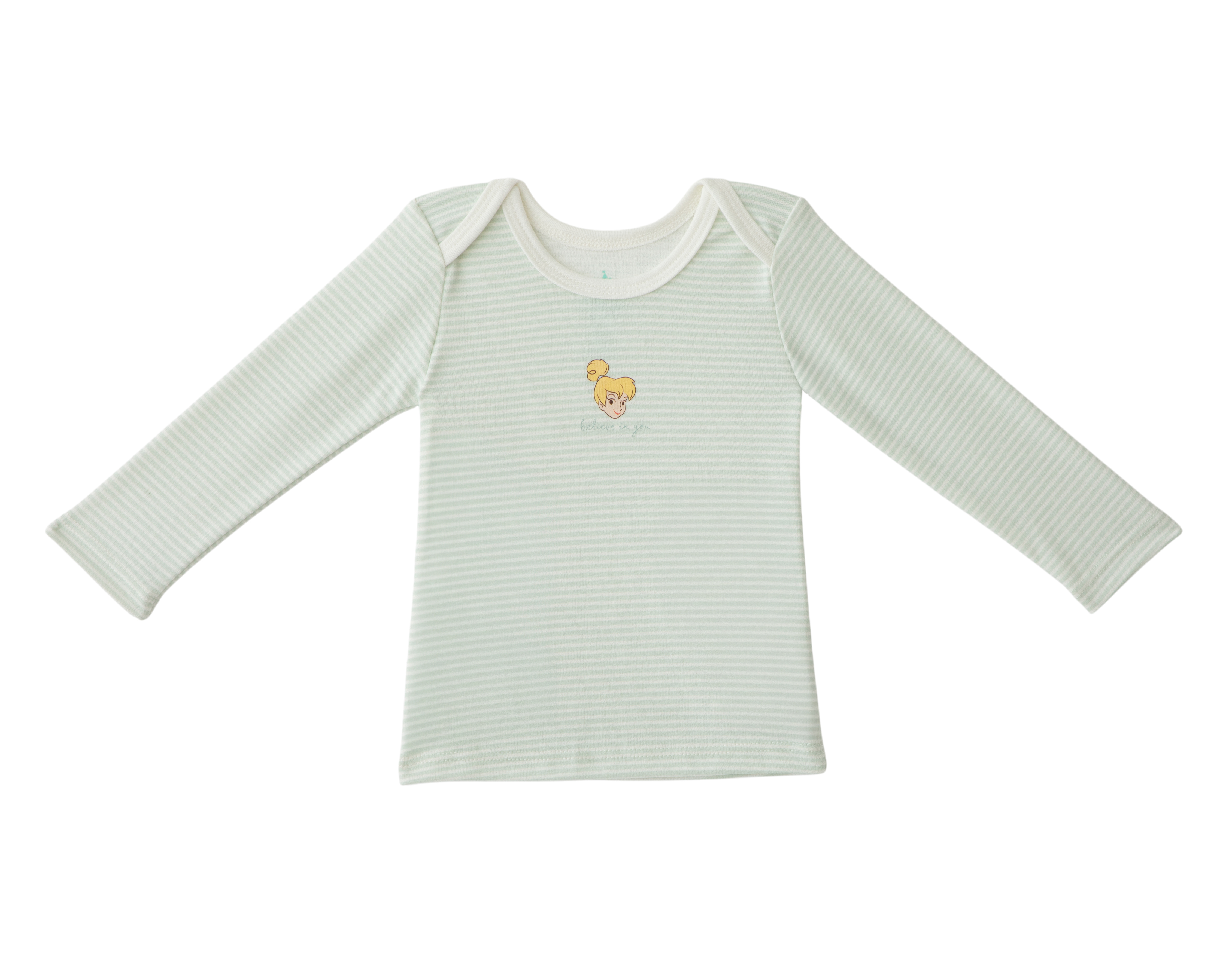 Foto 4 pulgar | Foto 3 | Playera para Bebé Niña Disney Campanita 3 Piezas