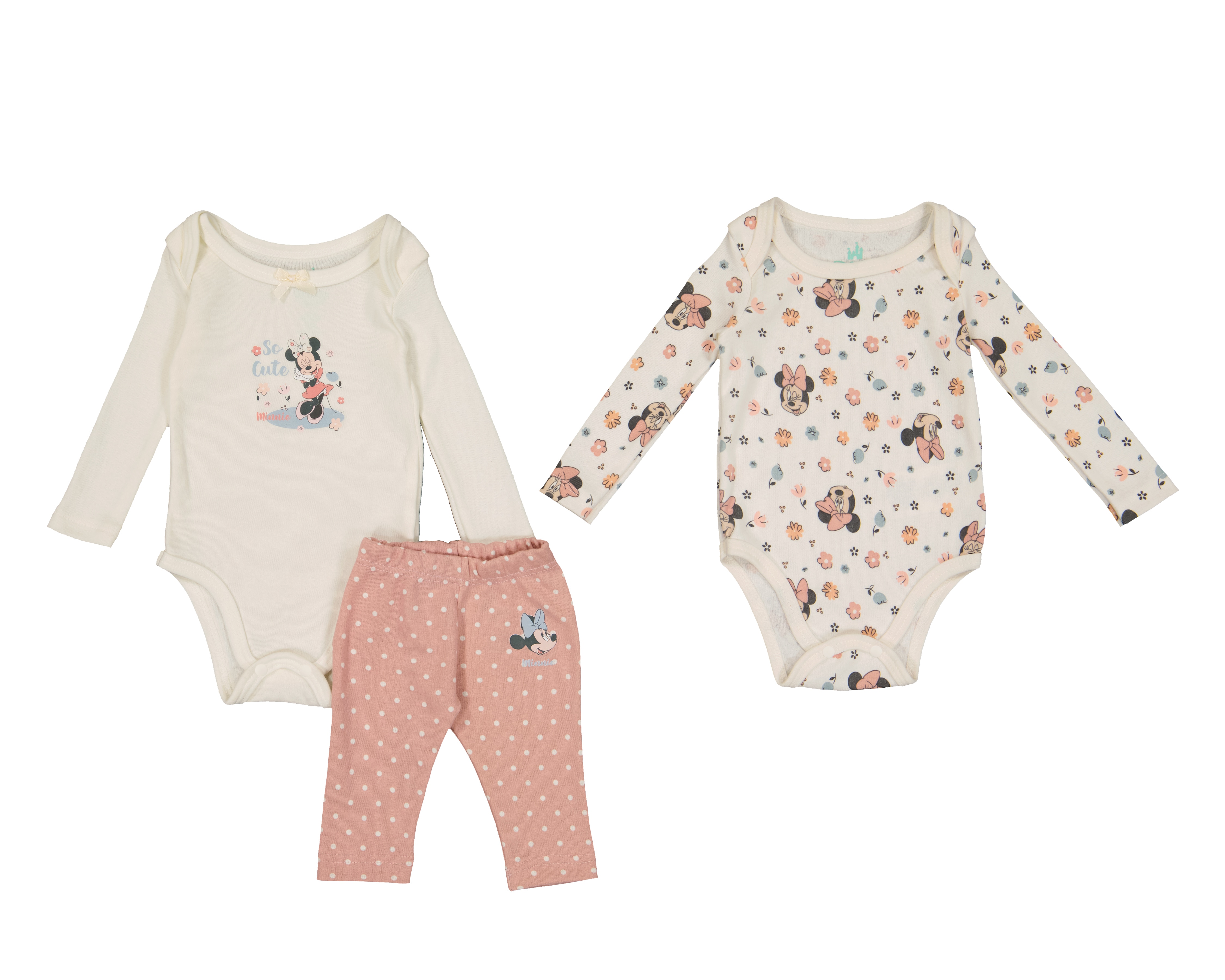 Conjunto para Bebé Niña Disney Minnie Mouse 3 Piezas