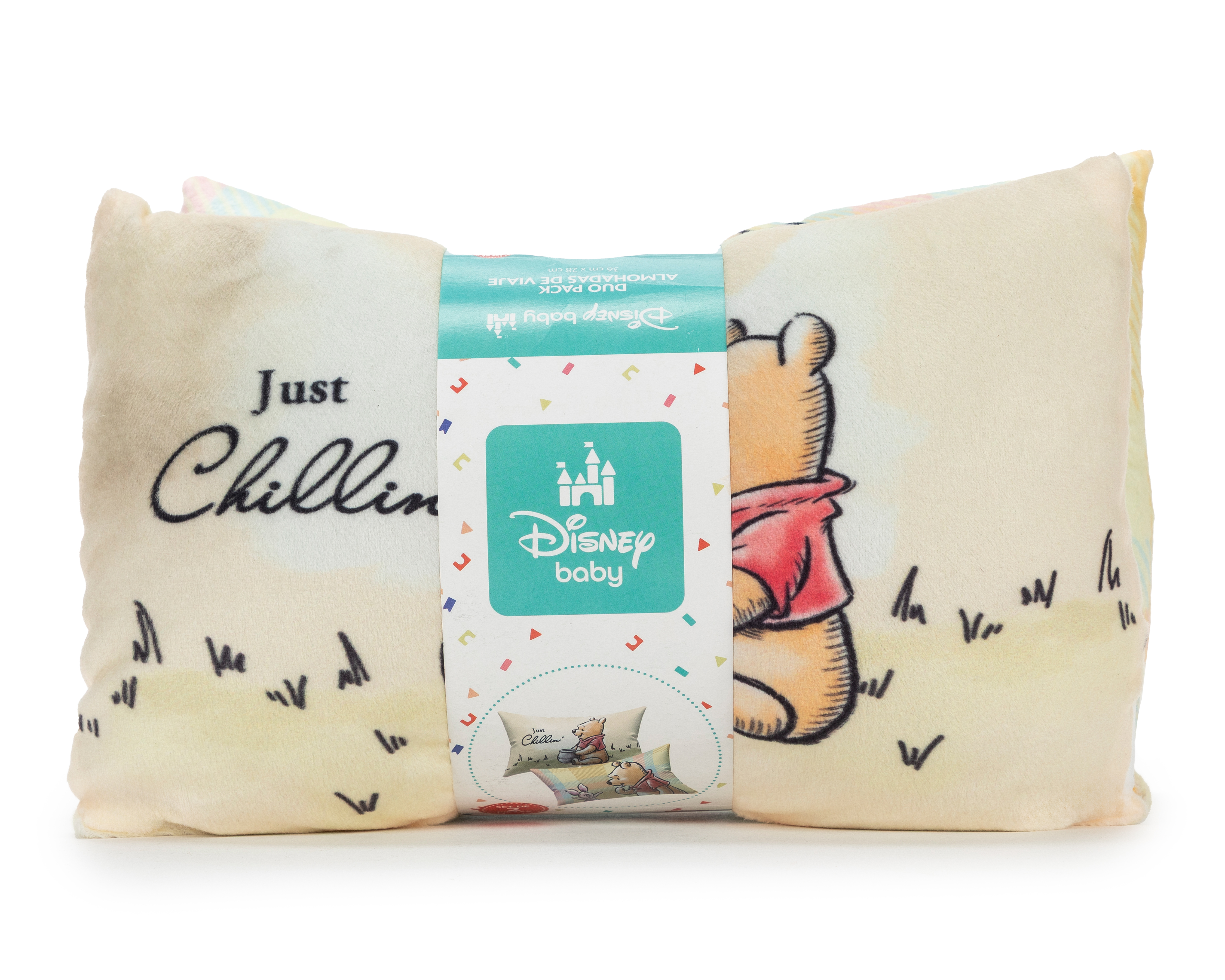 Almohada de Viaje para Bebé Disney Baby Winnie Pooh 2 Piezas