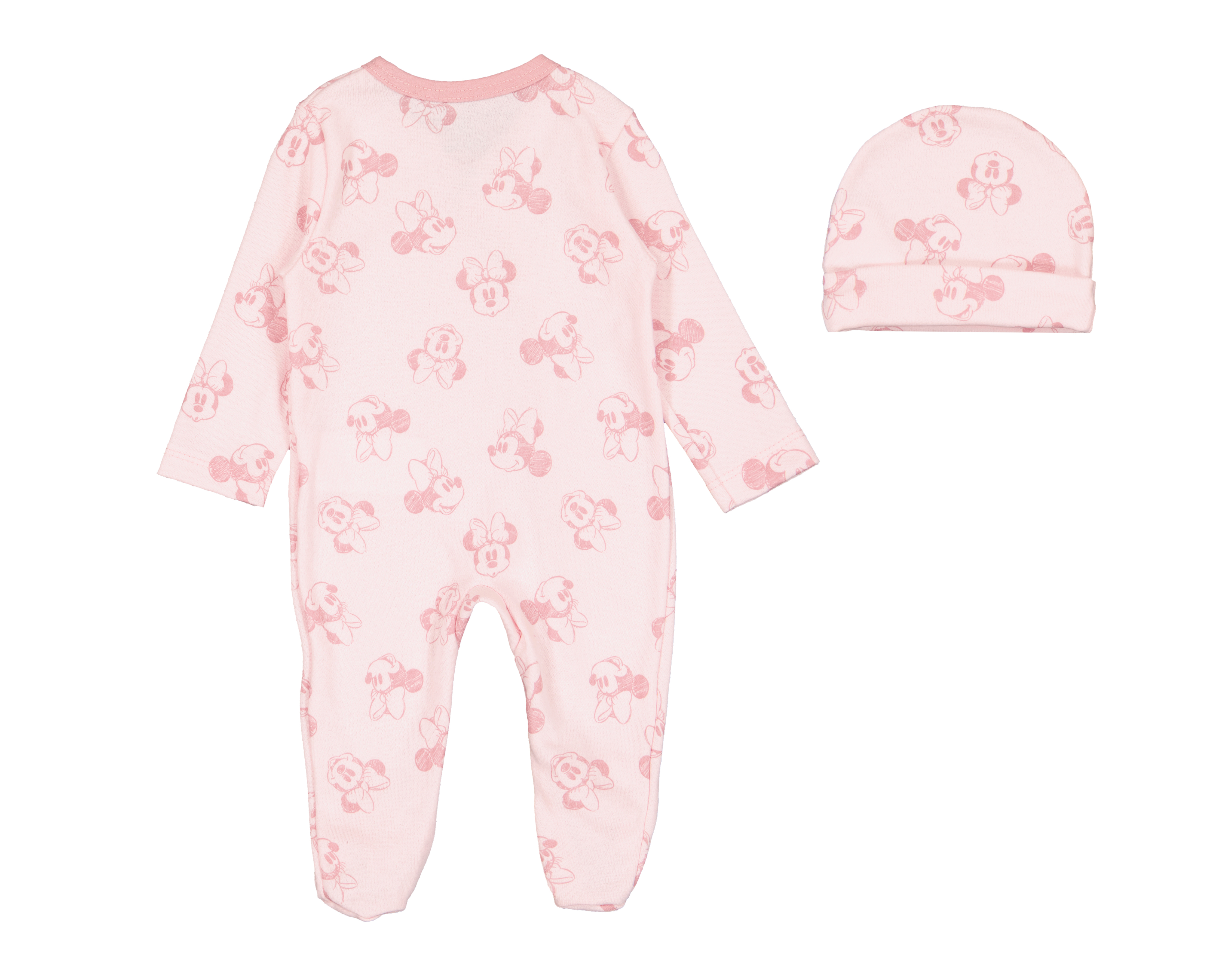 Foto 3 pulgar | Foto 2 | Mameluco para Bebé Niña Disney Minnie Mouse con Gorro