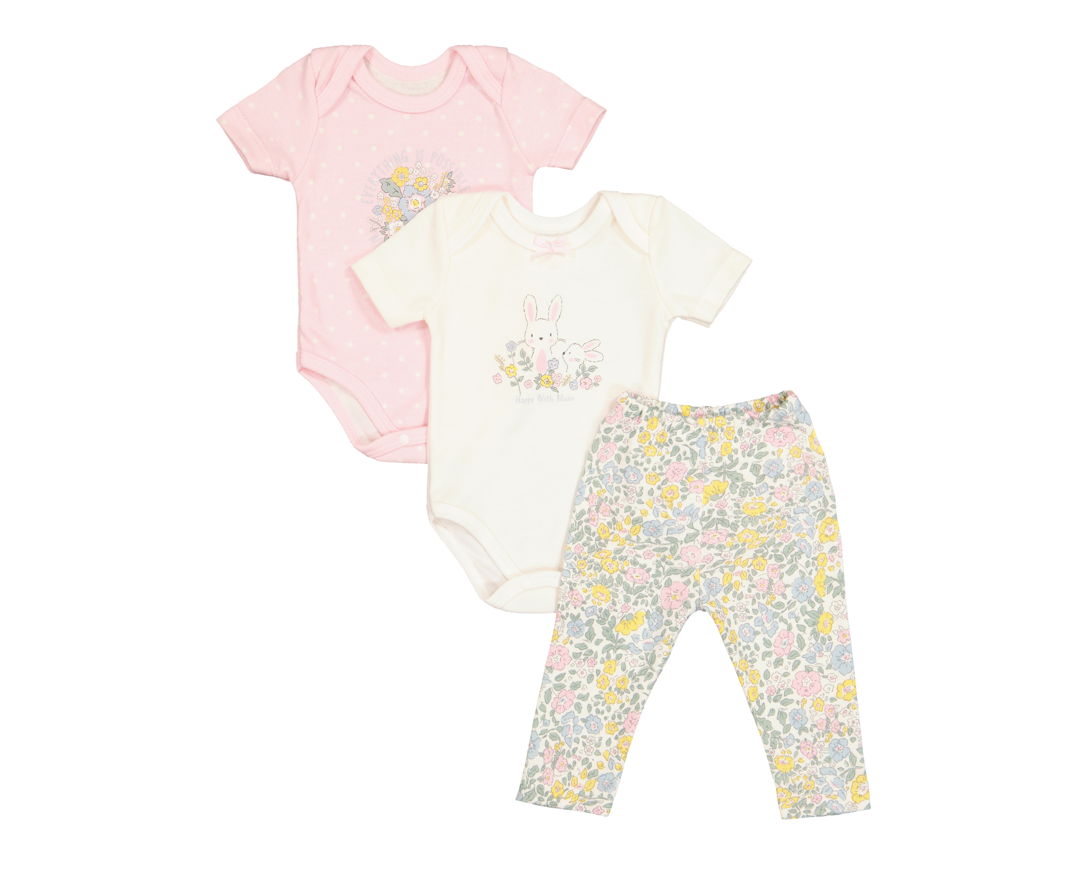 Foto 2 pulgar | Foto 1 | Conjunto para Bebé Niña Baby Circus 3 Piezas