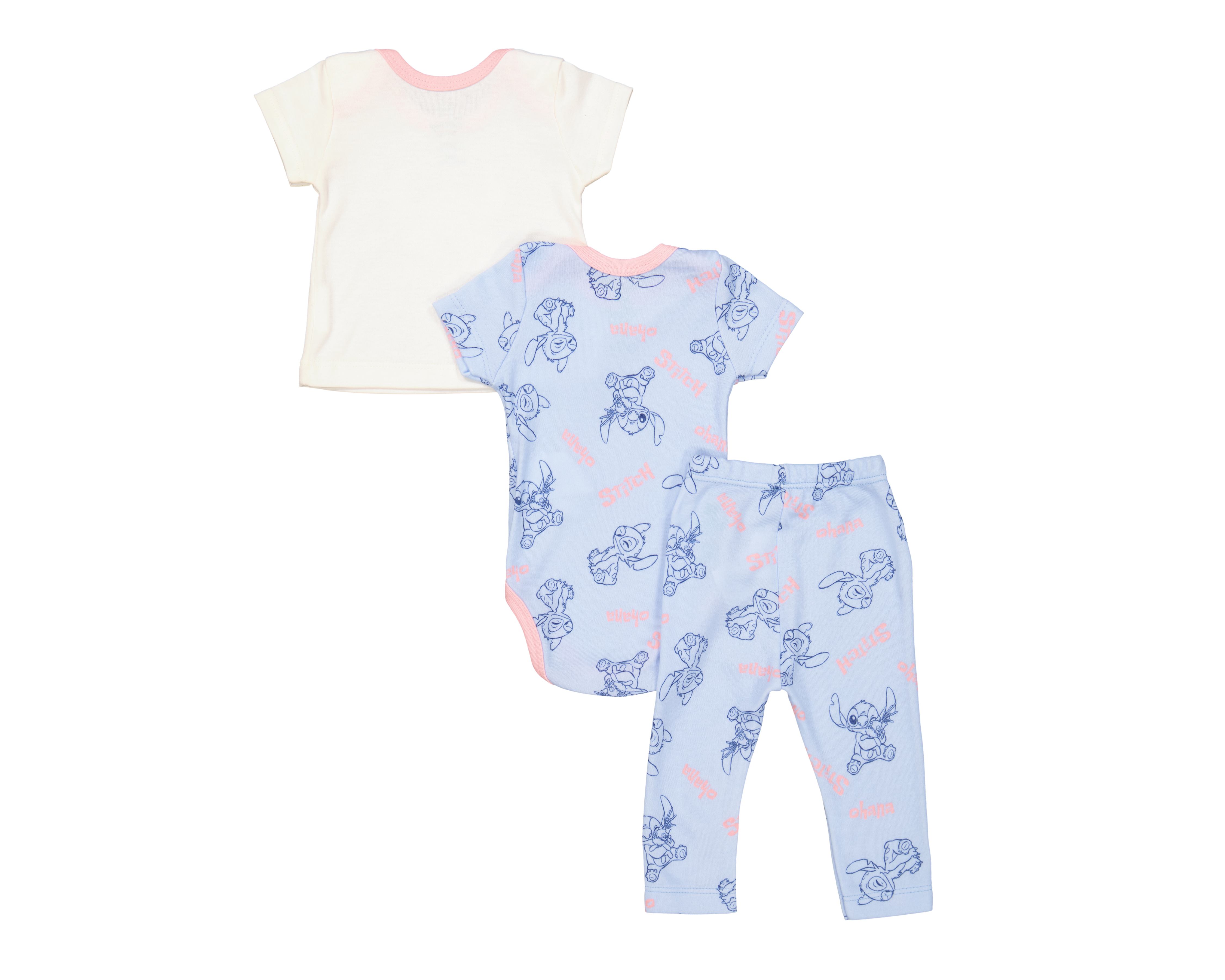 Foto 3 pulgar | Foto 2 | Conjunto para Bebé Niña Disney Lilo & Stitch 3 Piezas