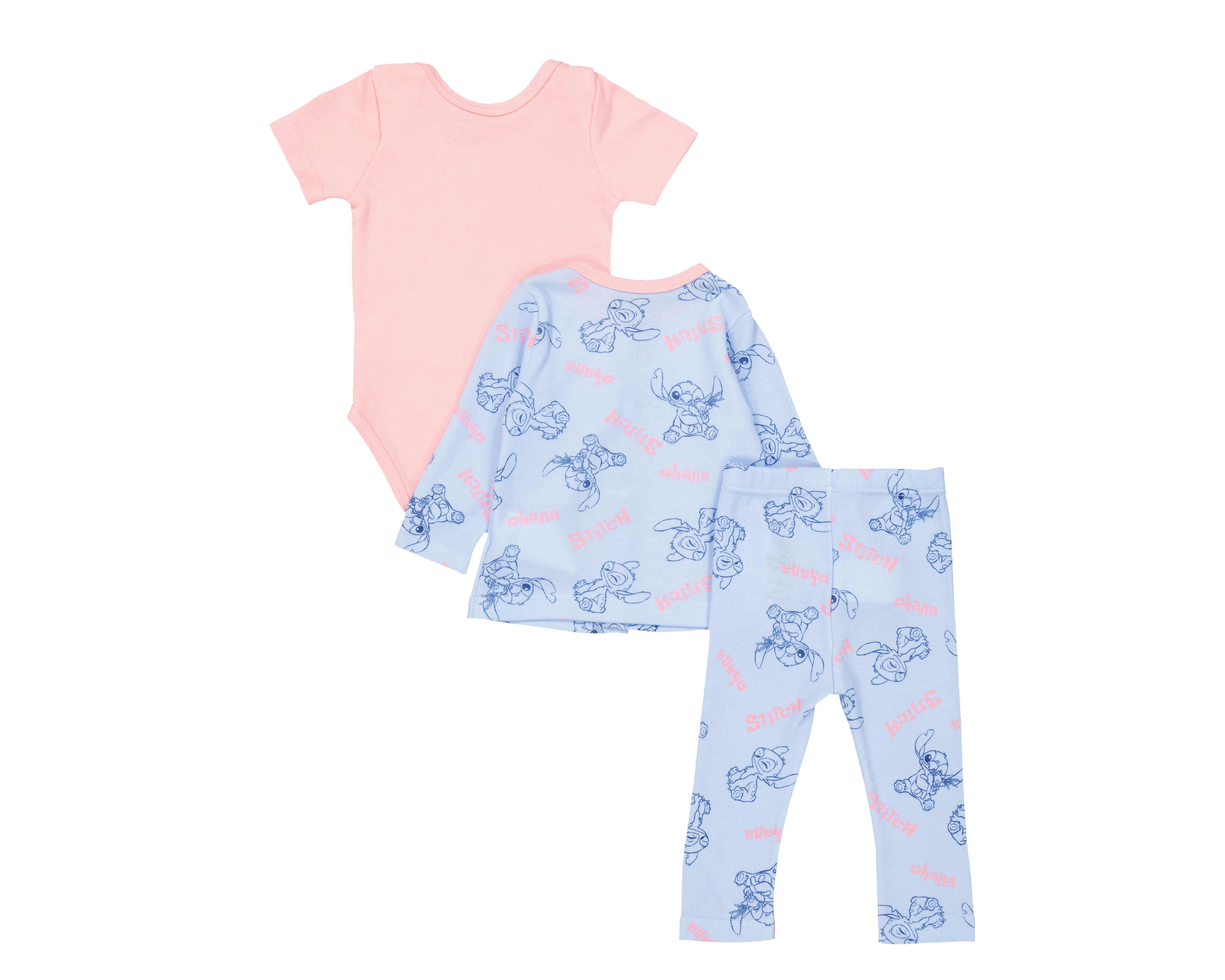 Foto 2 | Foto 2 | Conjunto para Bebé Niña Disney Lilo & Stitch 3 Piezas