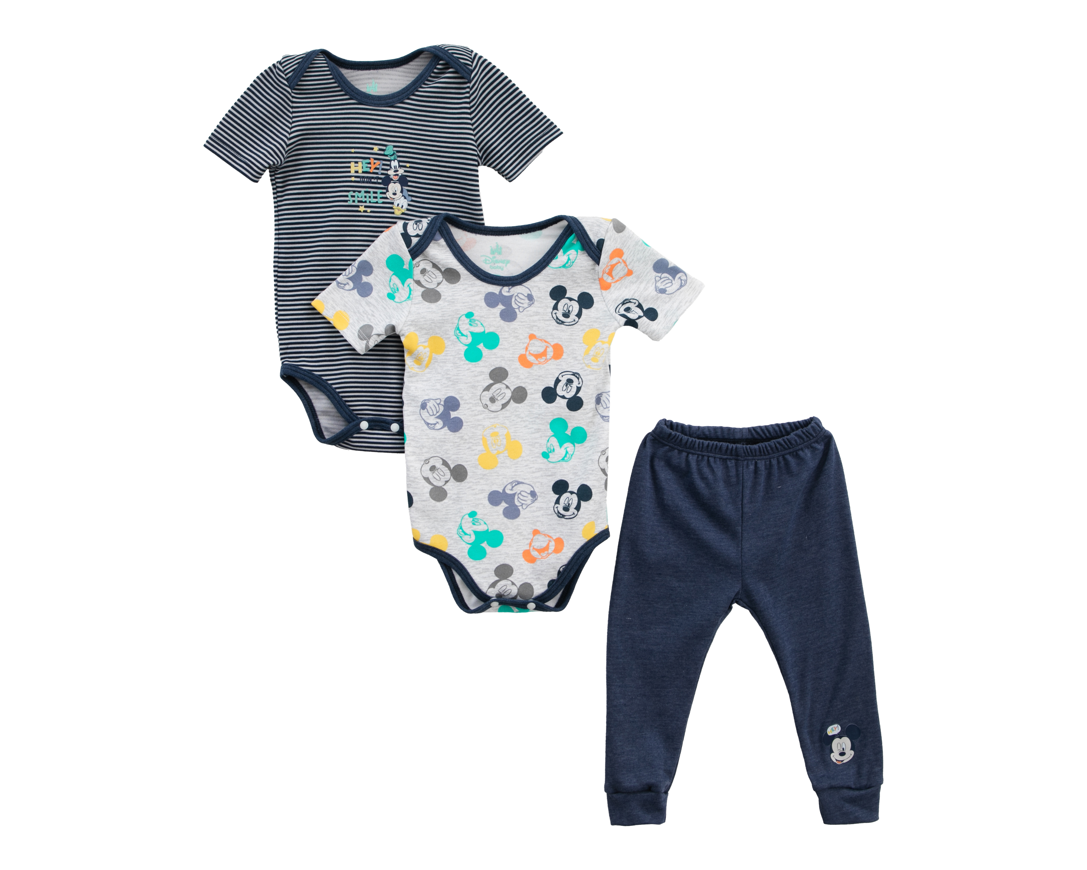 Foto 2 pulgar | Foto 1 | Conjunto para Bebé Niño Disney Mickey Mouse 3 Piezas