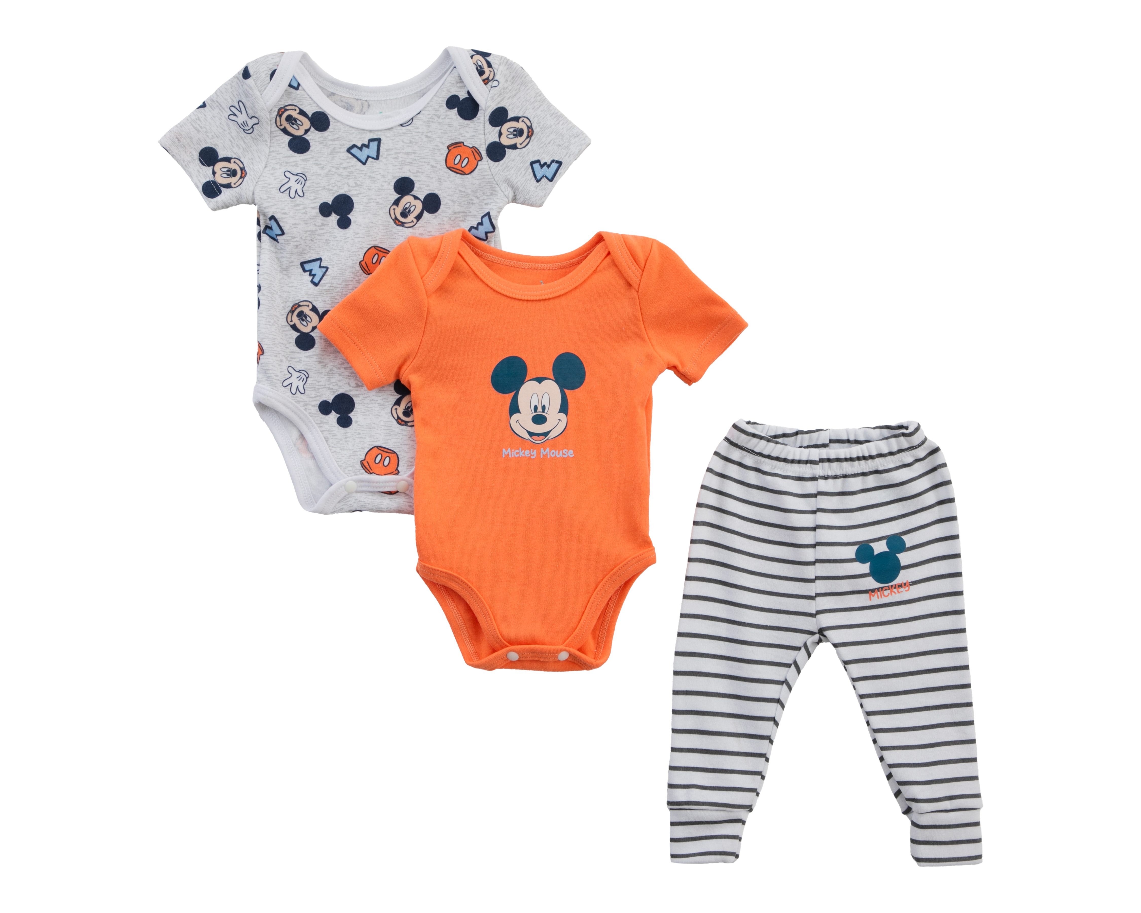 Conjunto para Bebé Niño Disney Mickey Mouse 3 Piezas