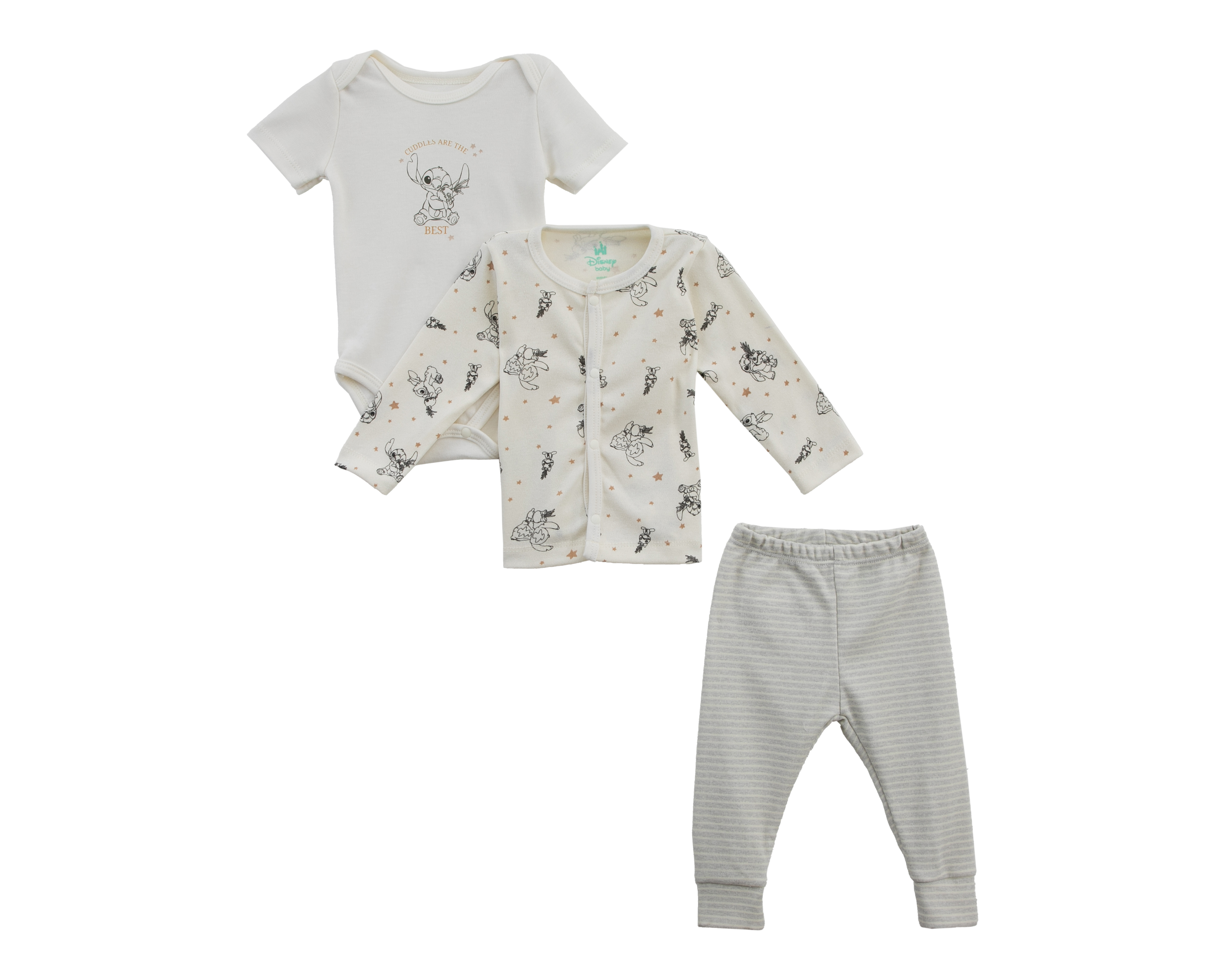 Foto 2 pulgar | Foto 1 | Conjunto para Bebé Niño Disney Baby 3 Piezas