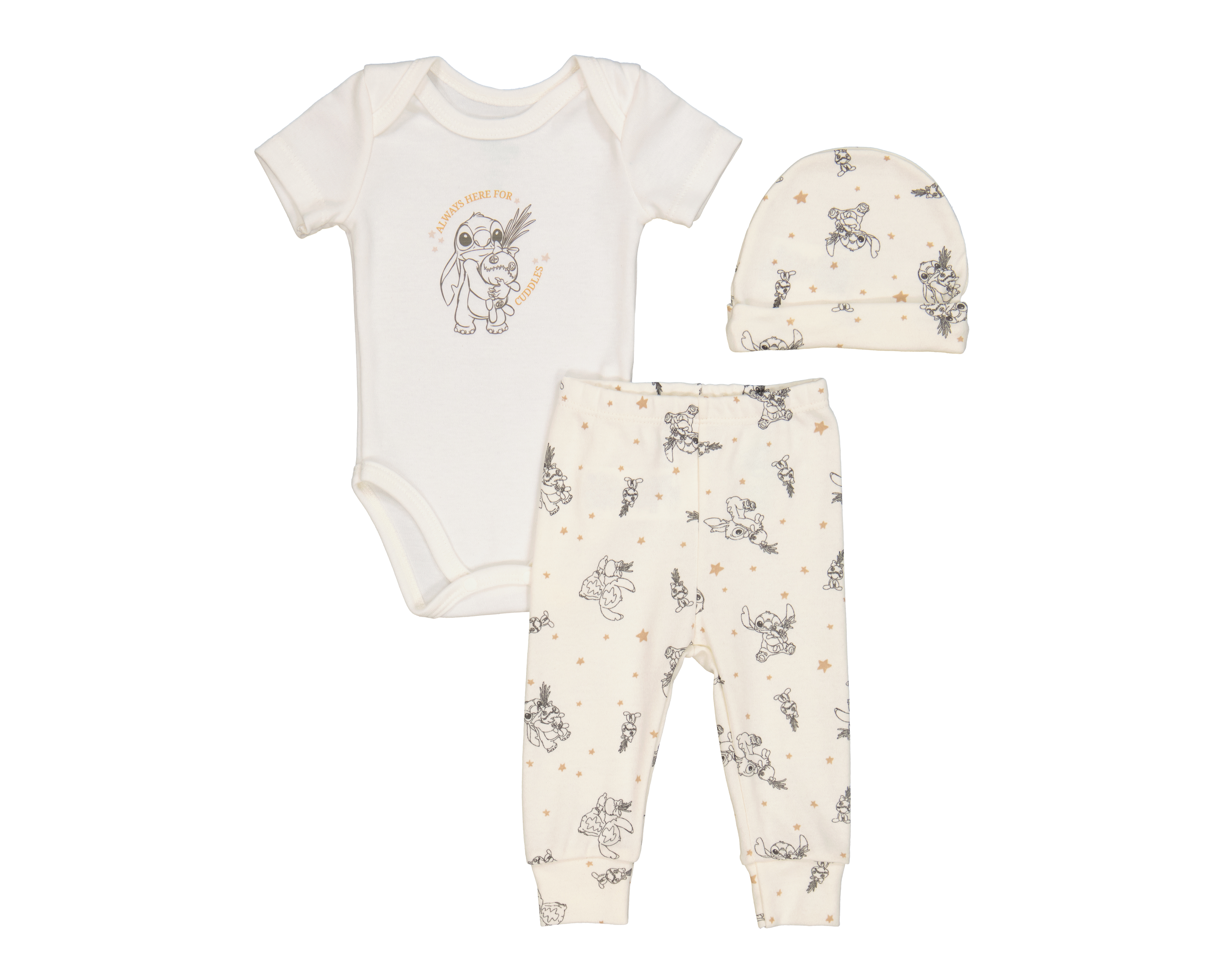 Foto 2 pulgar | Foto 1 | Pijama para Bebé Diney Stitch 3 Piezas