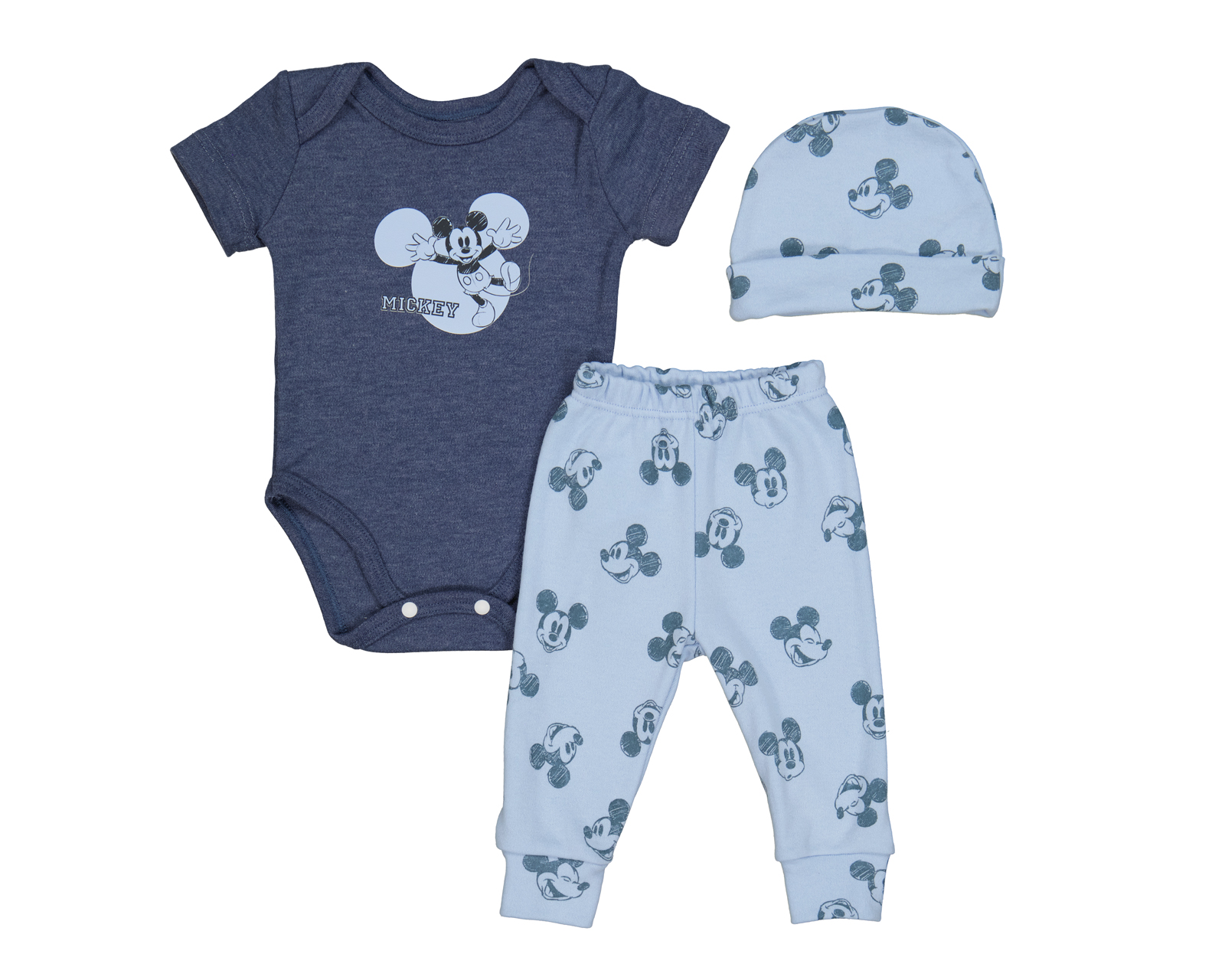 Foto 2 pulgar | Foto 1 | Pijama para Bebé Niño Diney Mickey Mouse 3 Piezas