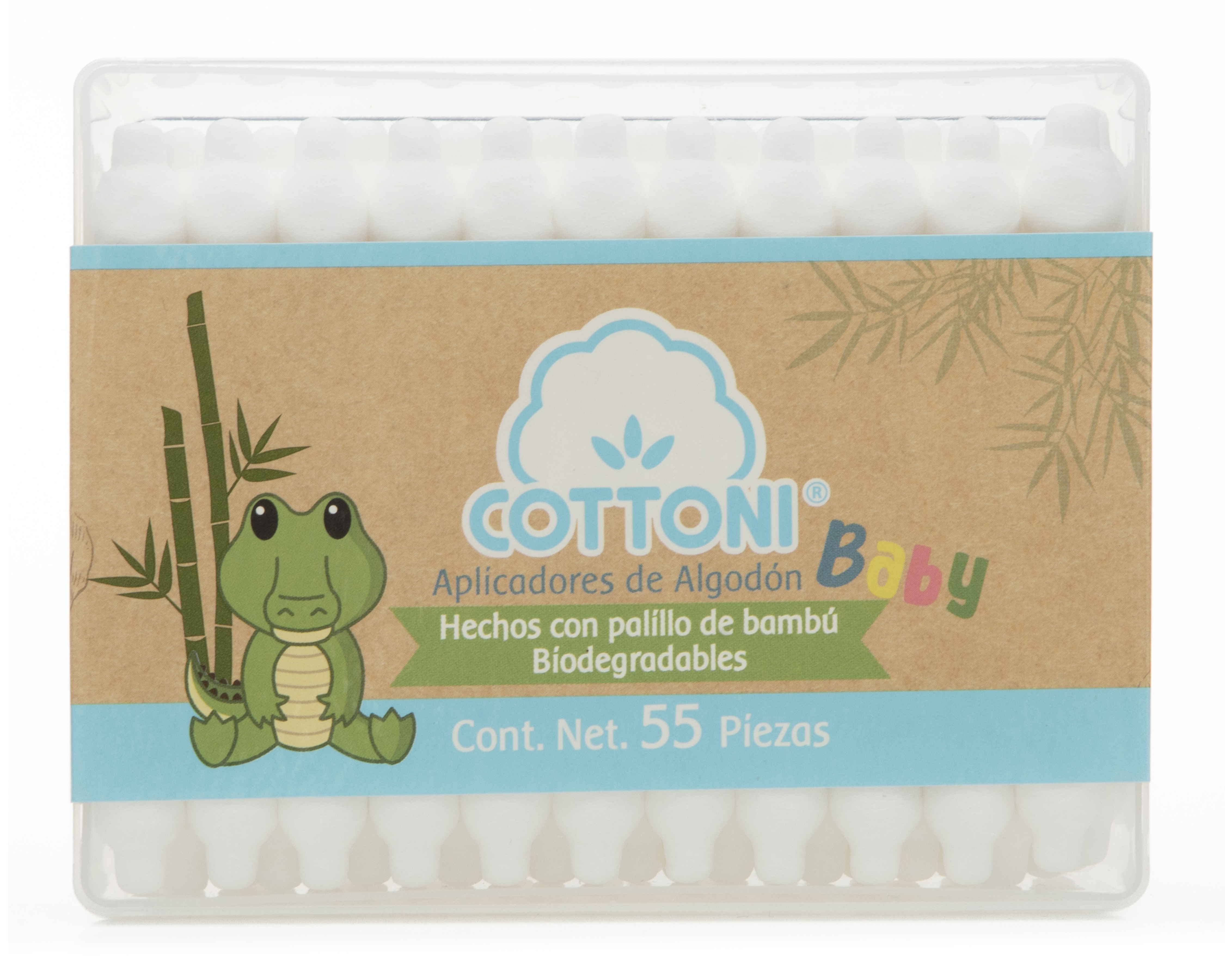 Foto 2 | Foto 2 | Cotonetes de Algodón Biodegradables Cottoni 55 Piezas