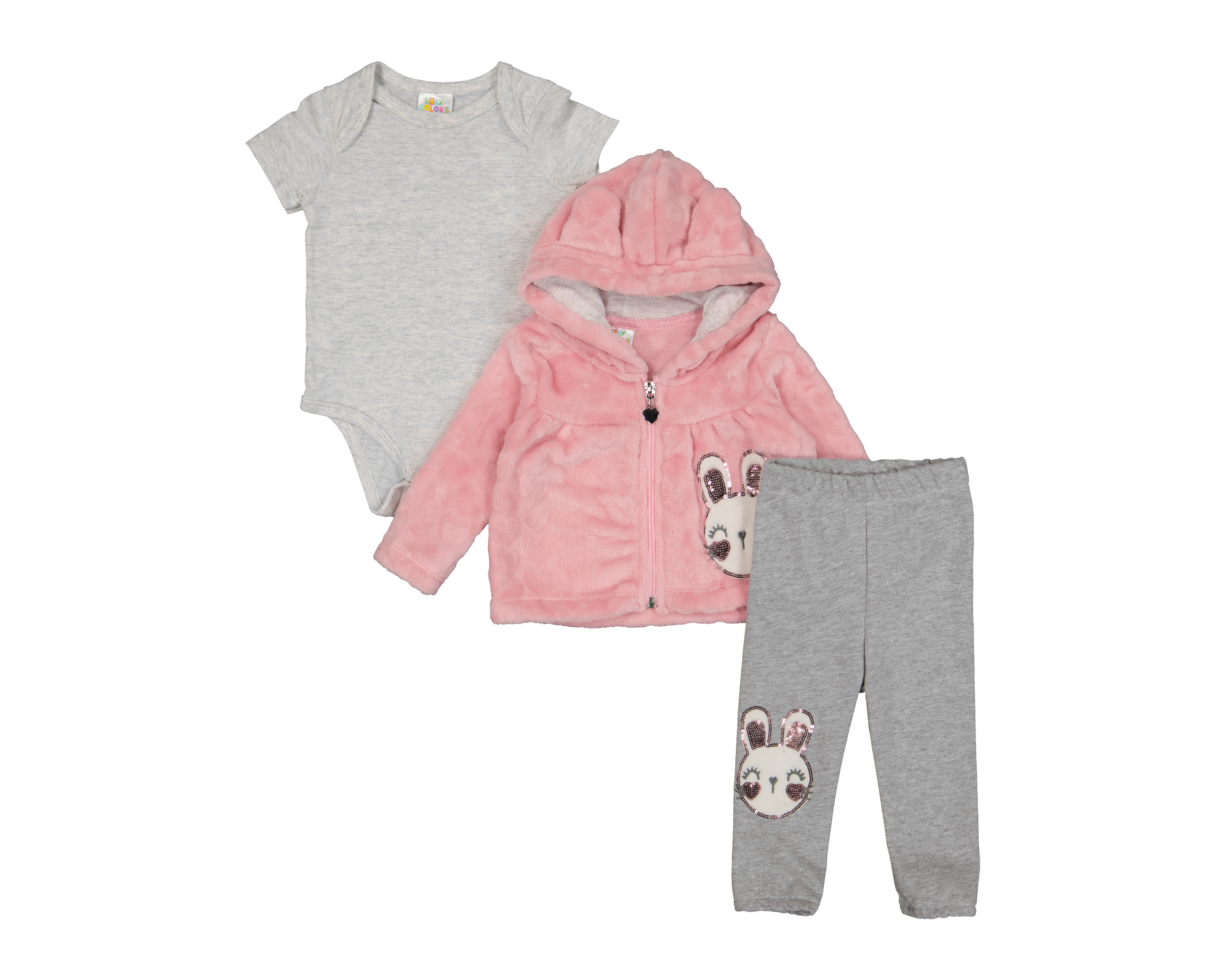 Foto 1 | Foto 1 | Conjunto para Bebé Niña Baby Colors 3 Piezas