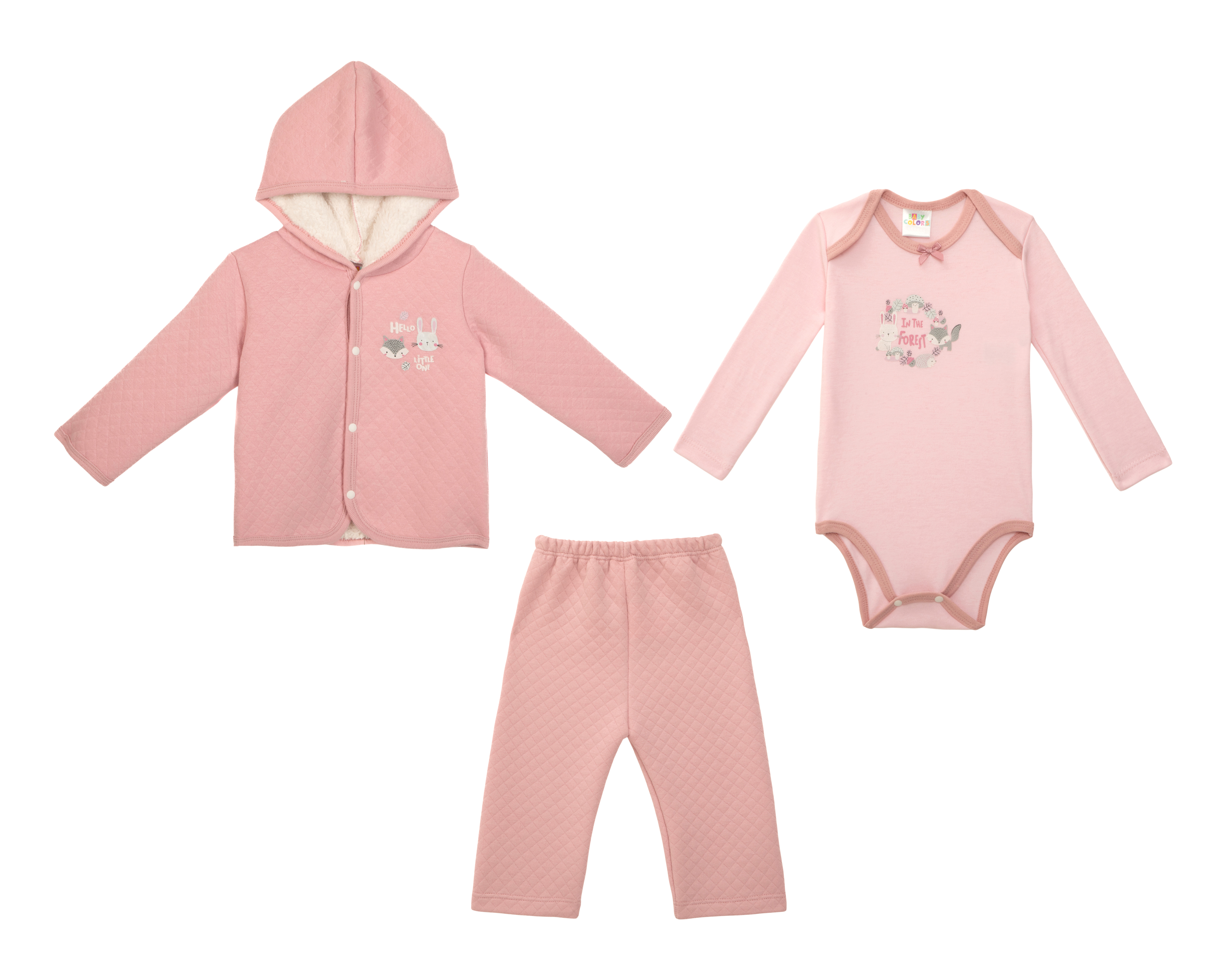 Conjunto para Bebé Niña Baby Colors 3 Piezas