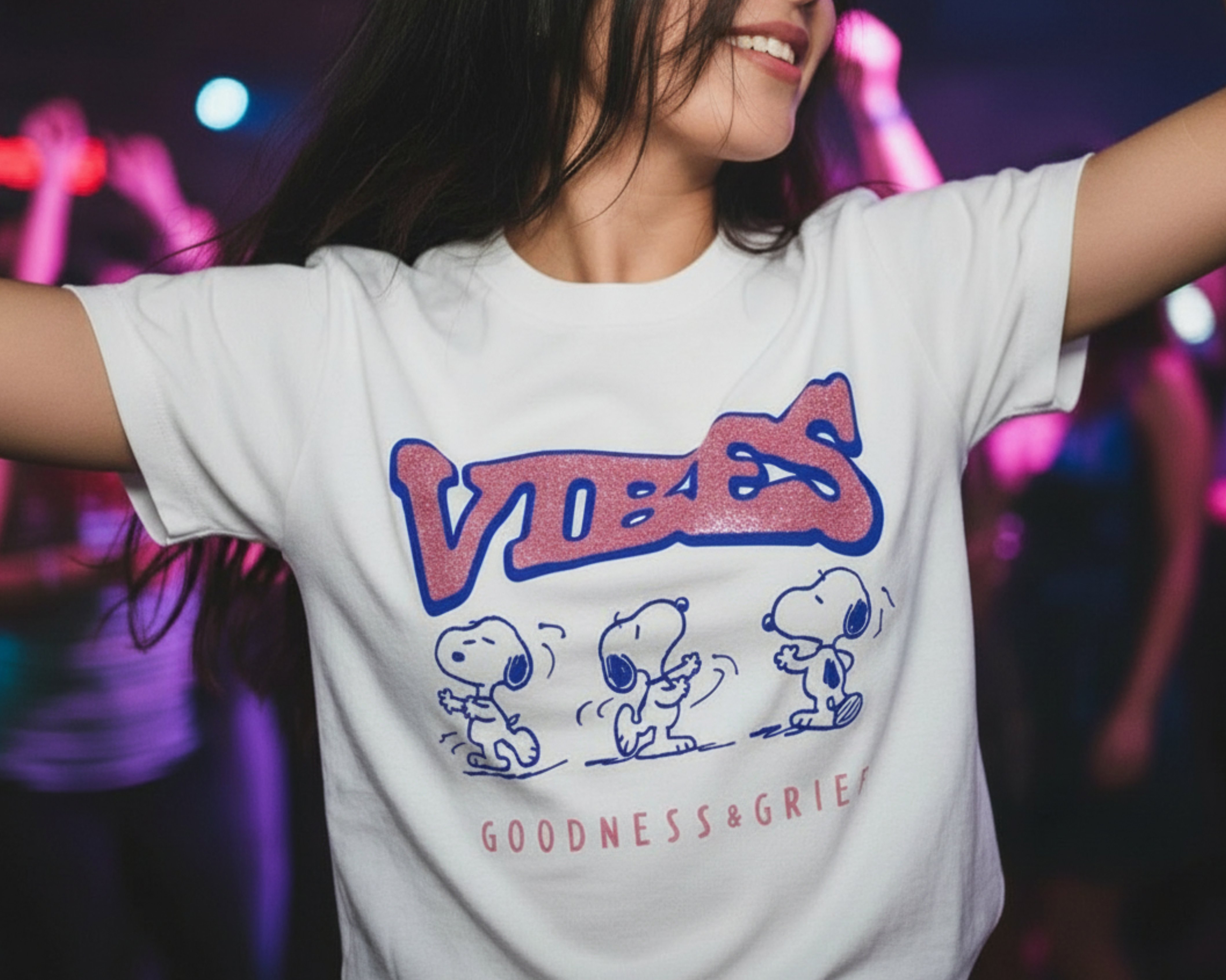 Foto 4 | Foto 4 | Playera para Bebé Niña Peanuts de Algodón Snoopy