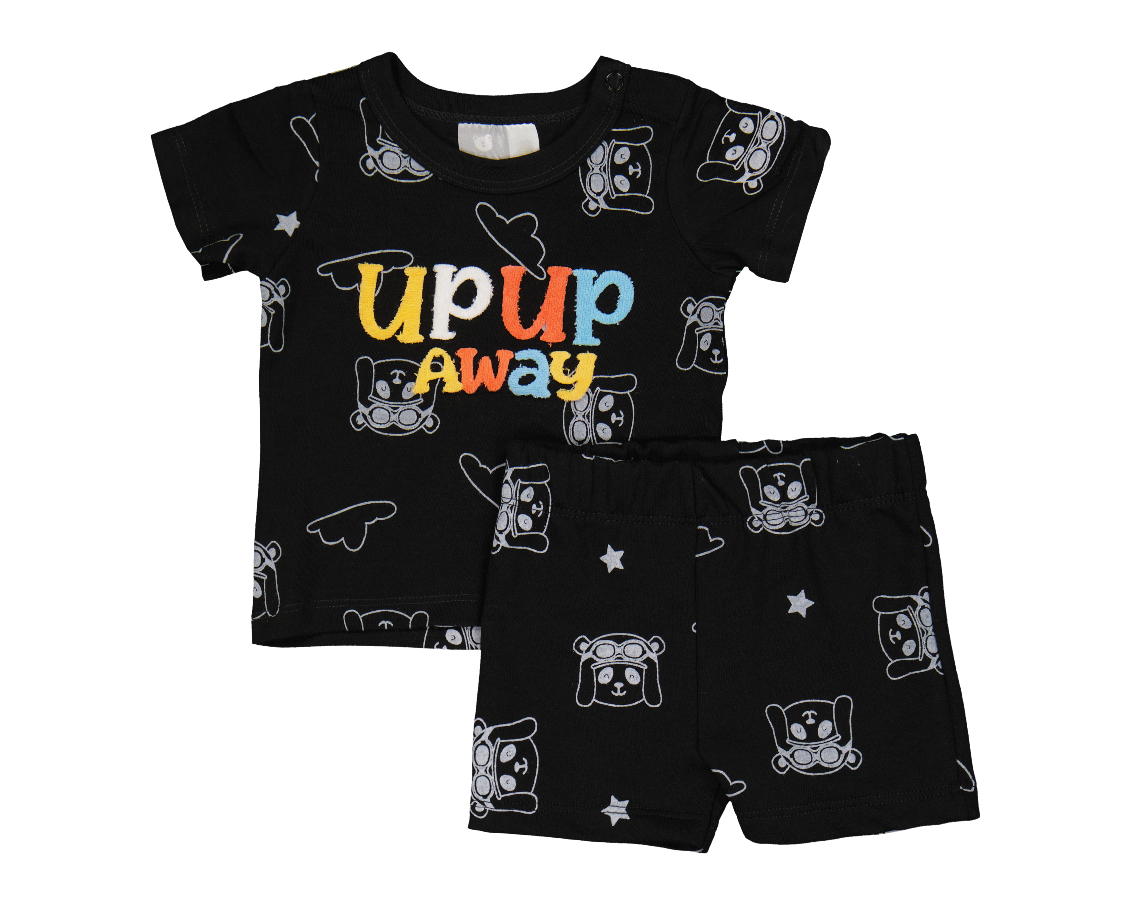 Foto 2 pulgar | Foto 1 | Playera y Short para Bebé Niño Baby Optima Negro