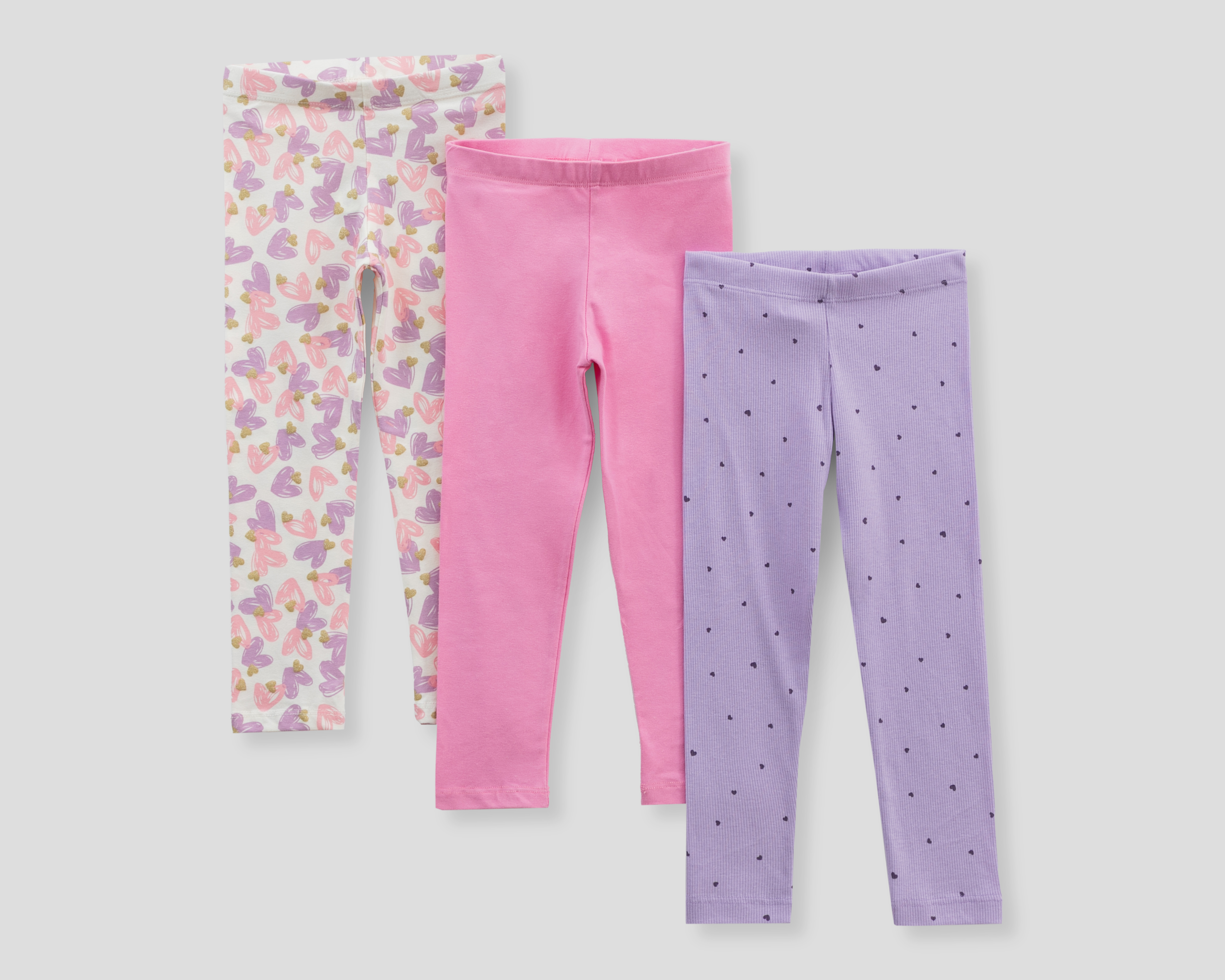 Leggings para Bebé Niña Baby Colors Cintura Elástica 3 Piezas