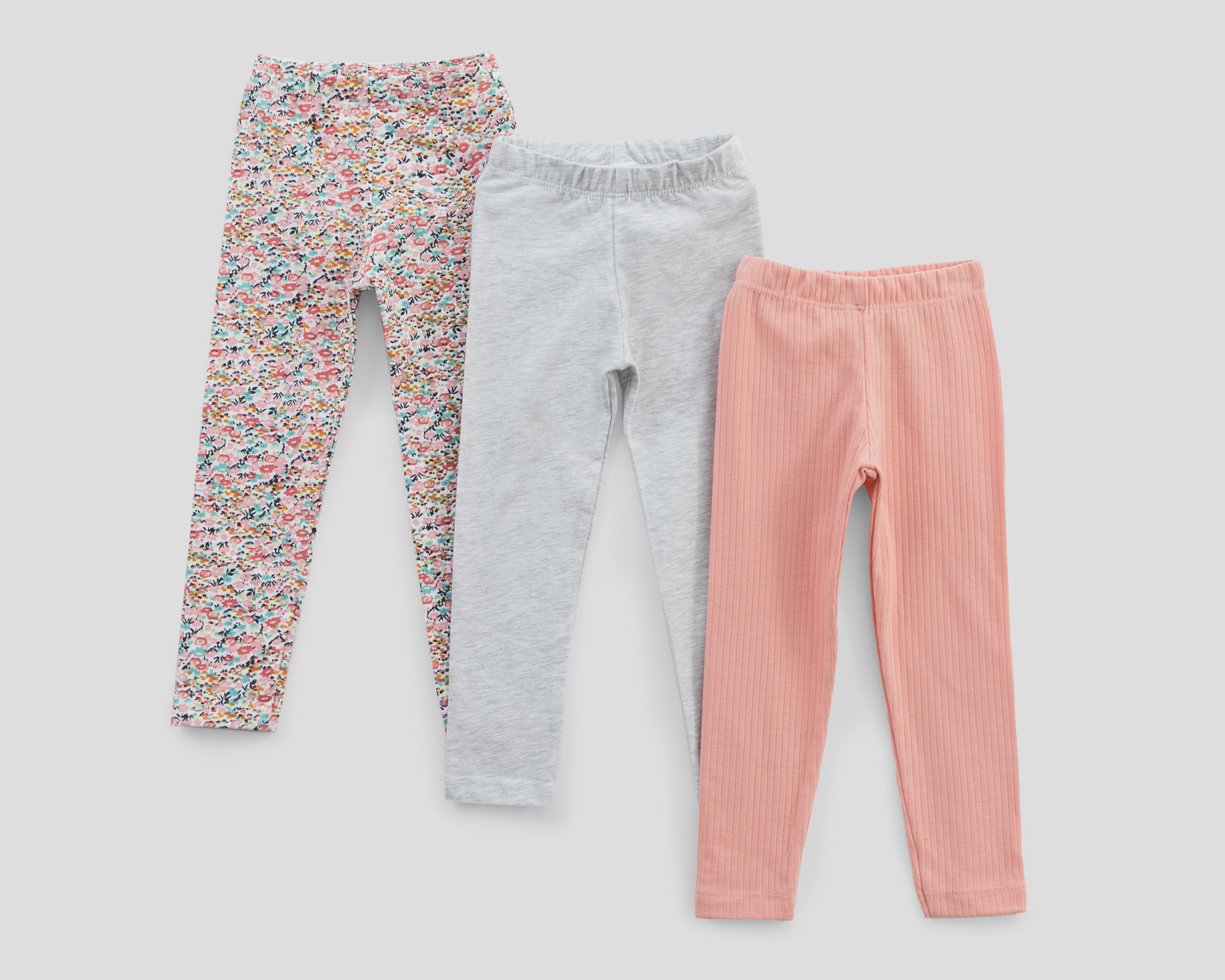 Leggings para Bebé Niña Baby Colors Cintura Elástica 3 Piezas