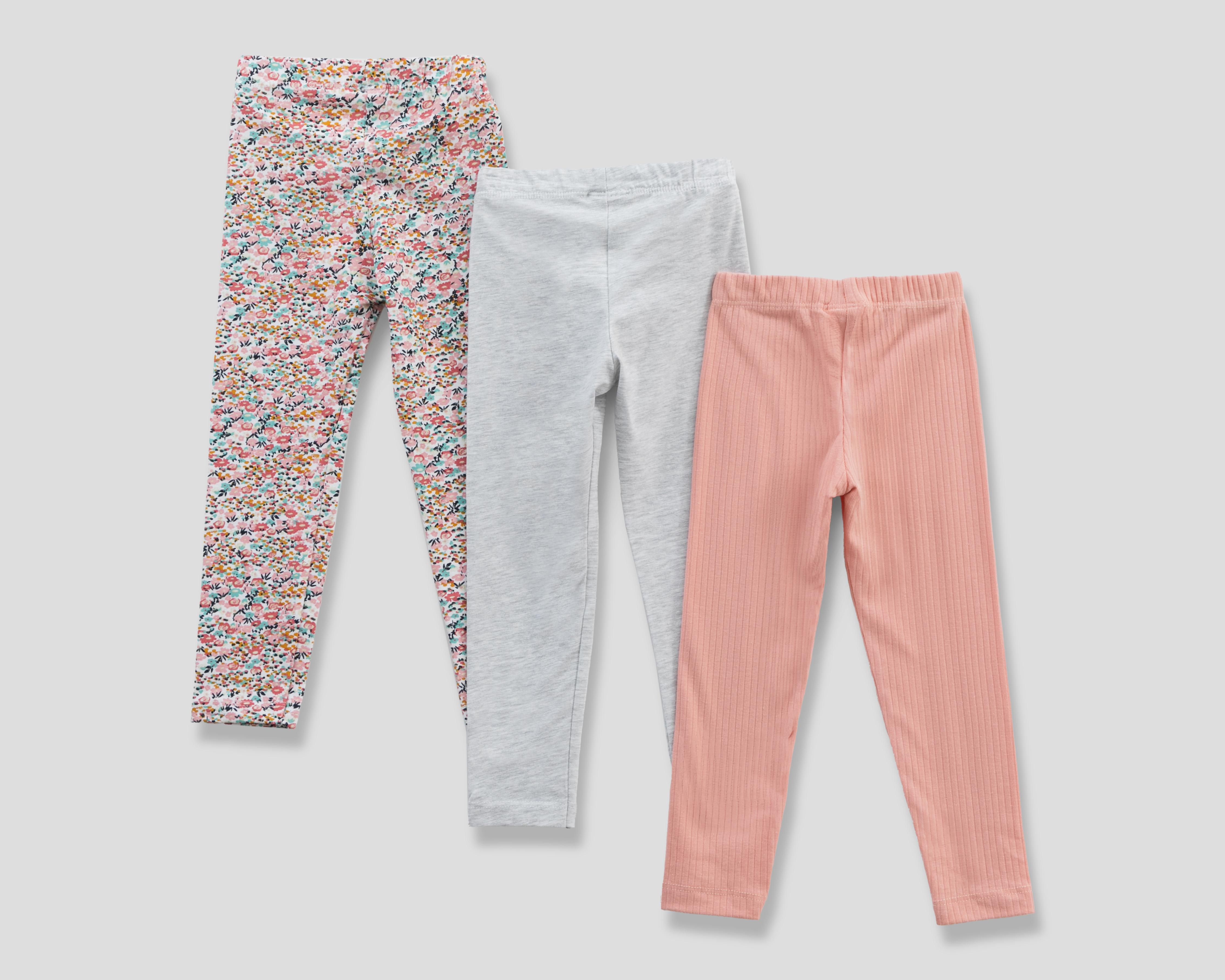 Foto 2 | Foto 2 | Leggings para Bebé Niña Baby Colors Cintura Elástica 3 Piezas