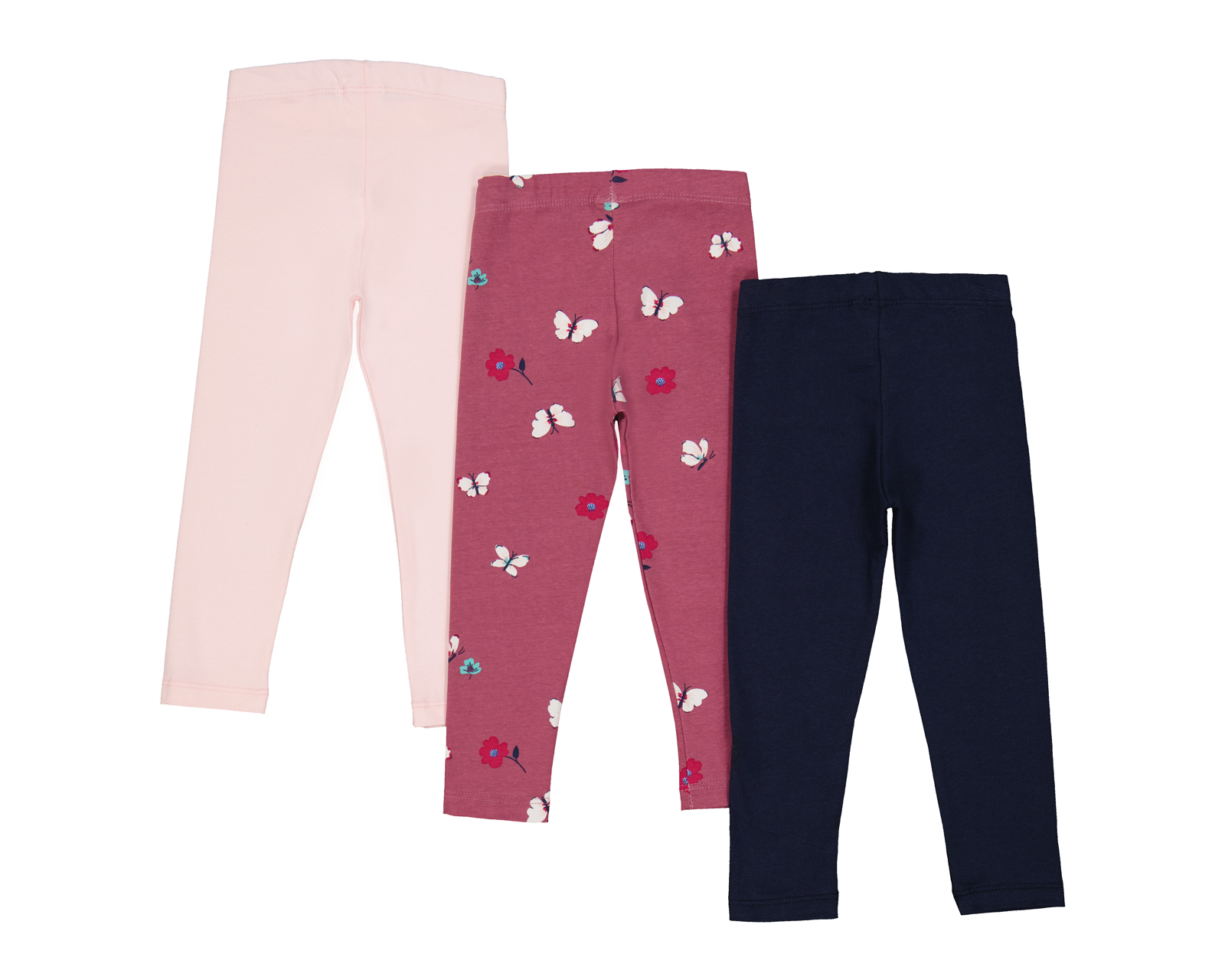 Foto 3 pulgar | Foto 2 | Pantalón para Bebé Niña Baby Colors Multicolor 3 Piezas