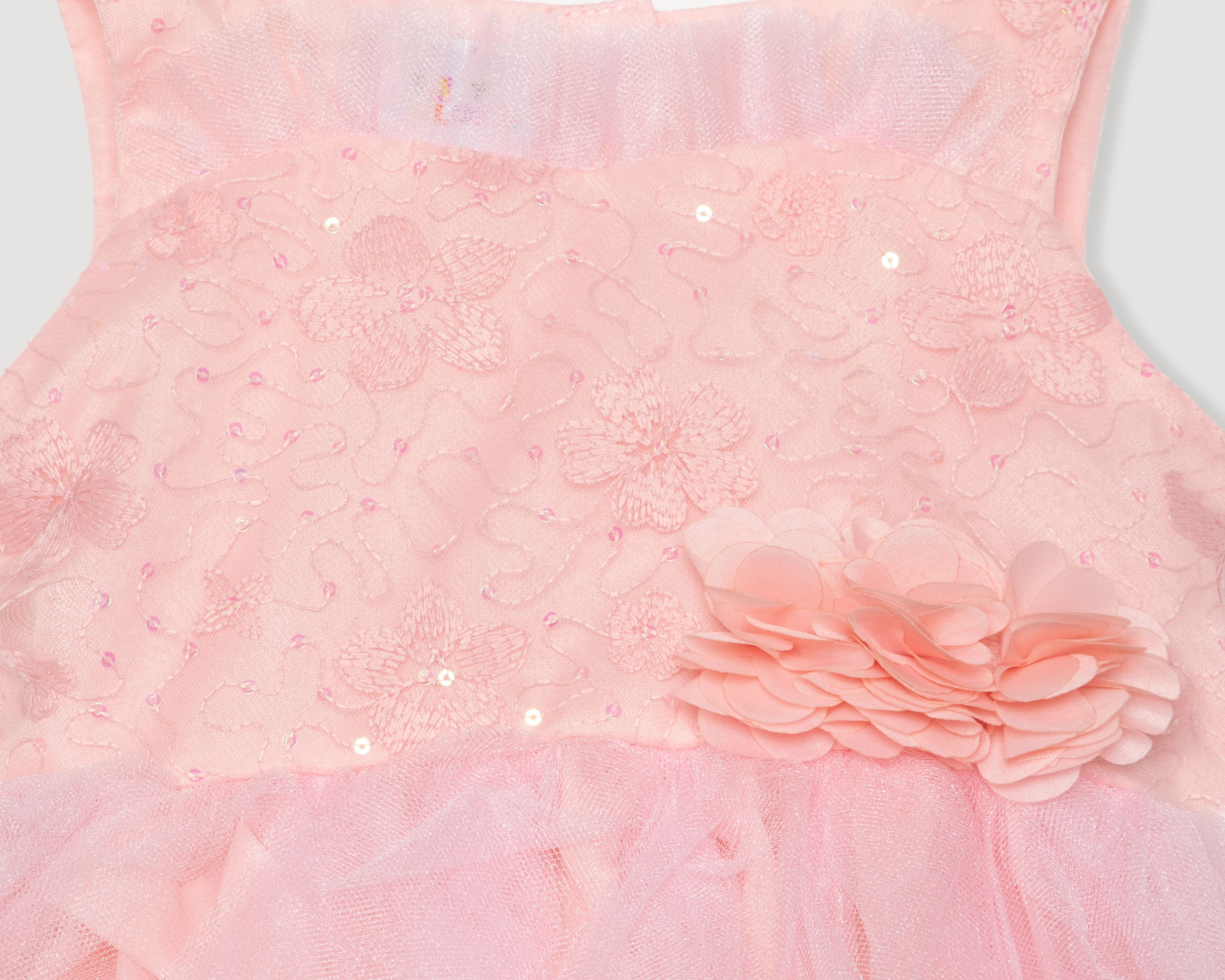 Foto 4 pulgar | Foto 3 | Vestido para Bebé Niña Baby Colors Rosa