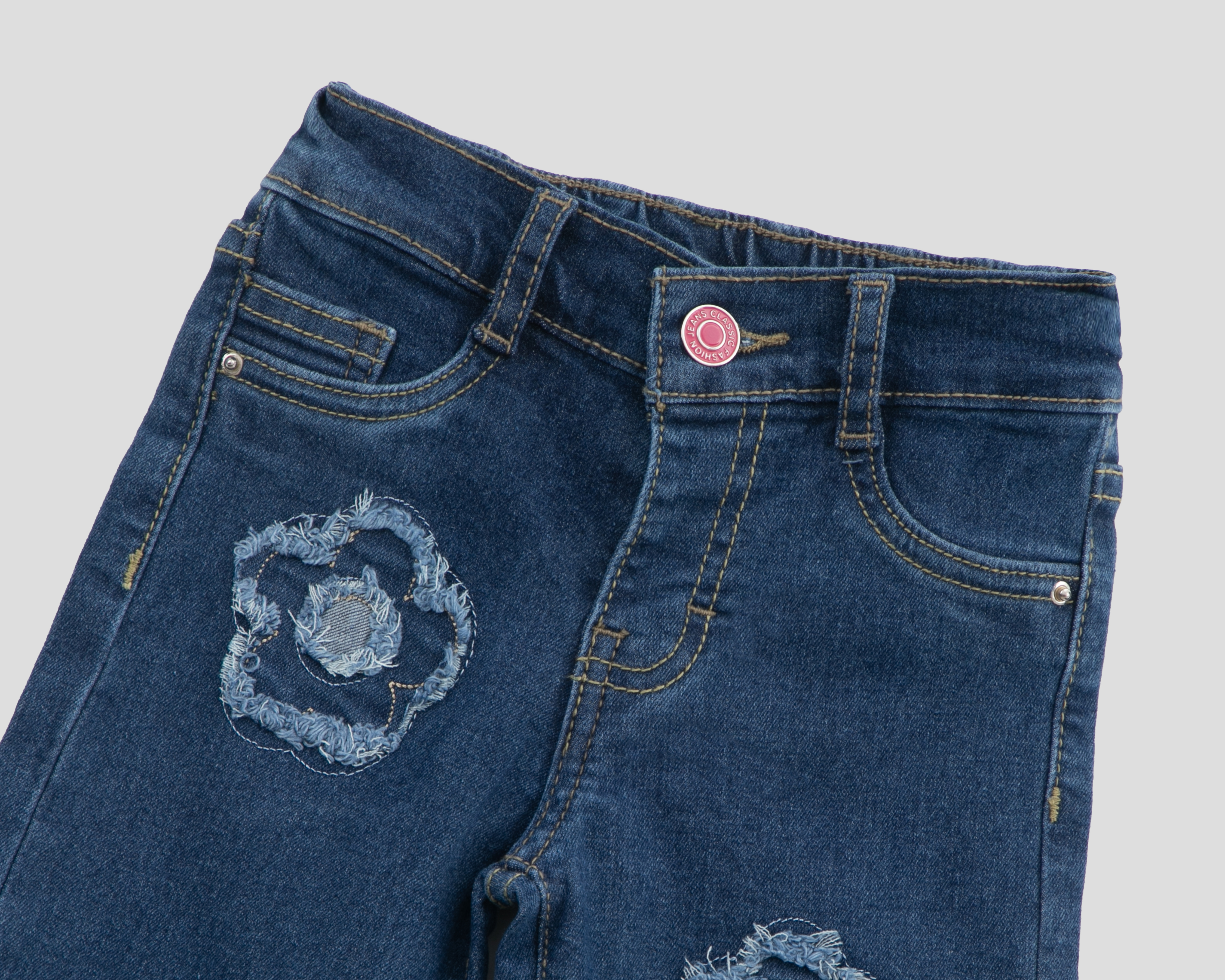Foto 4 pulgar | Foto 3 | Pantalón para Bebé Niña Baby Colors Azul