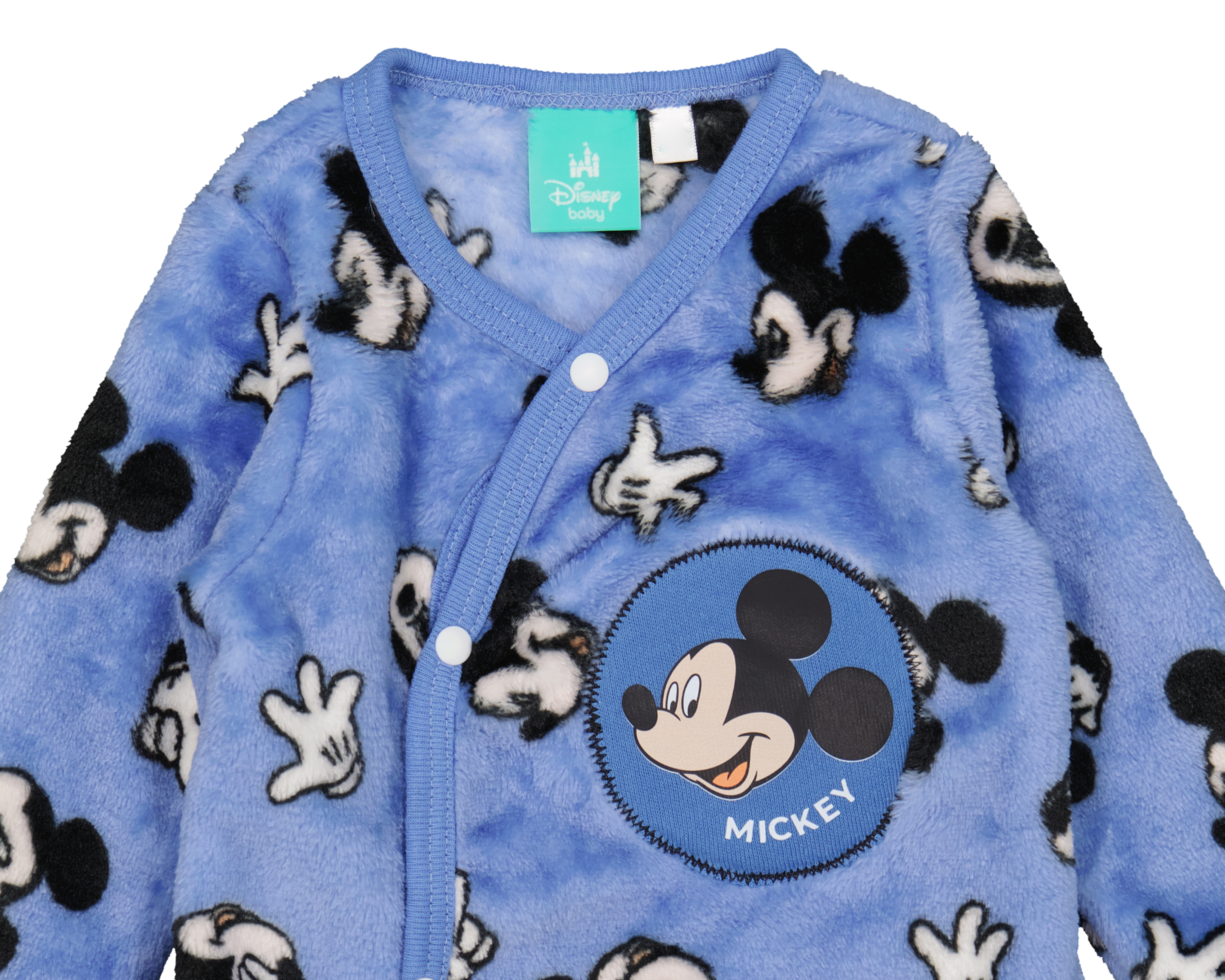 Foto 4 pulgar | Foto 3 | Mameluco para Bebé Niño Mickey Mouse Azul