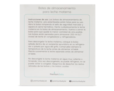 Foto 2 | Foto 2 | Bolsa de Almacenamiento para Leche Materna Premium Baby 30 Piezas