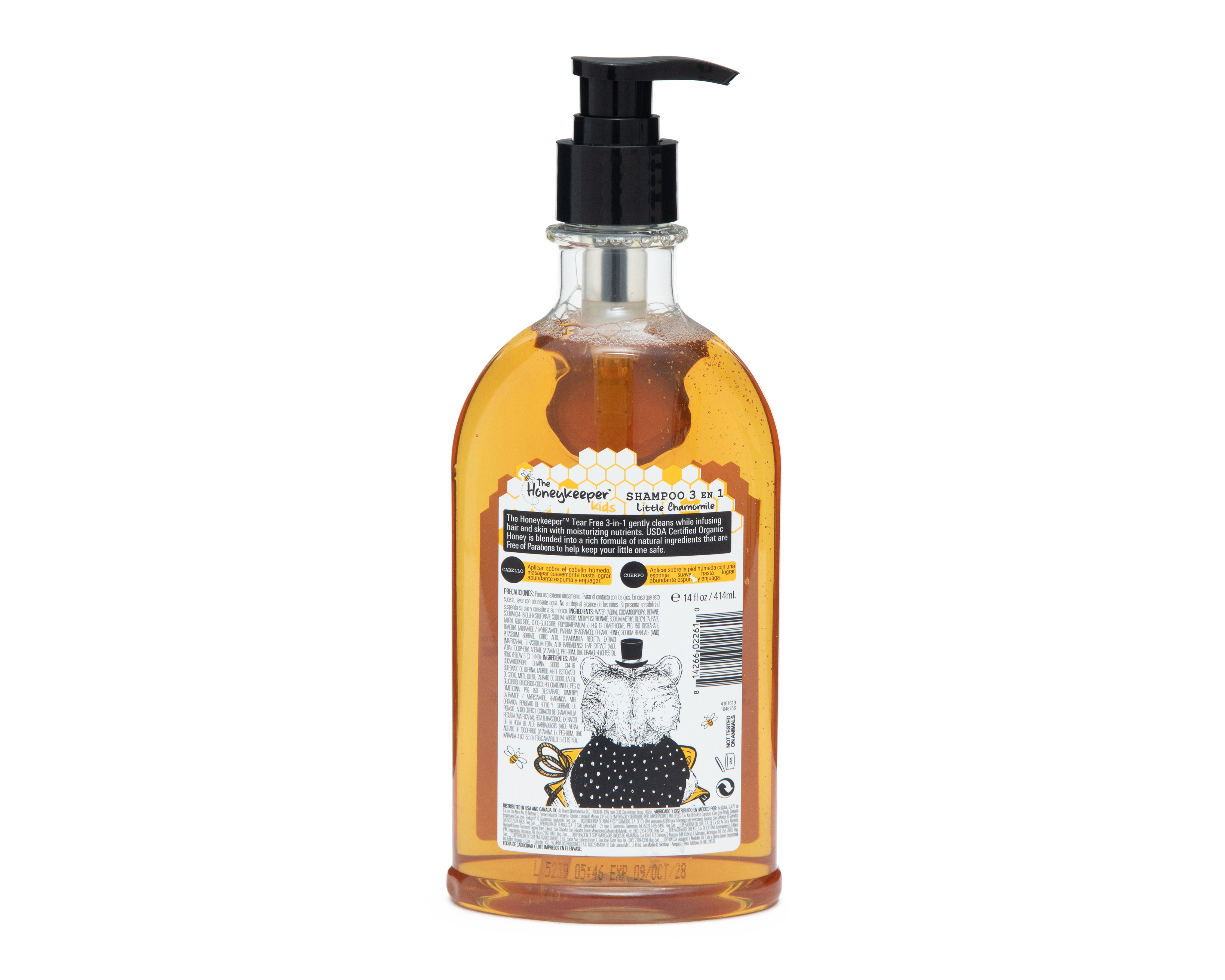 Foto 3 pulgar | Foto 2 | Shampoo para Bebé The Honeykeeper con Manzanilla y Miel Orgánica 414 ml