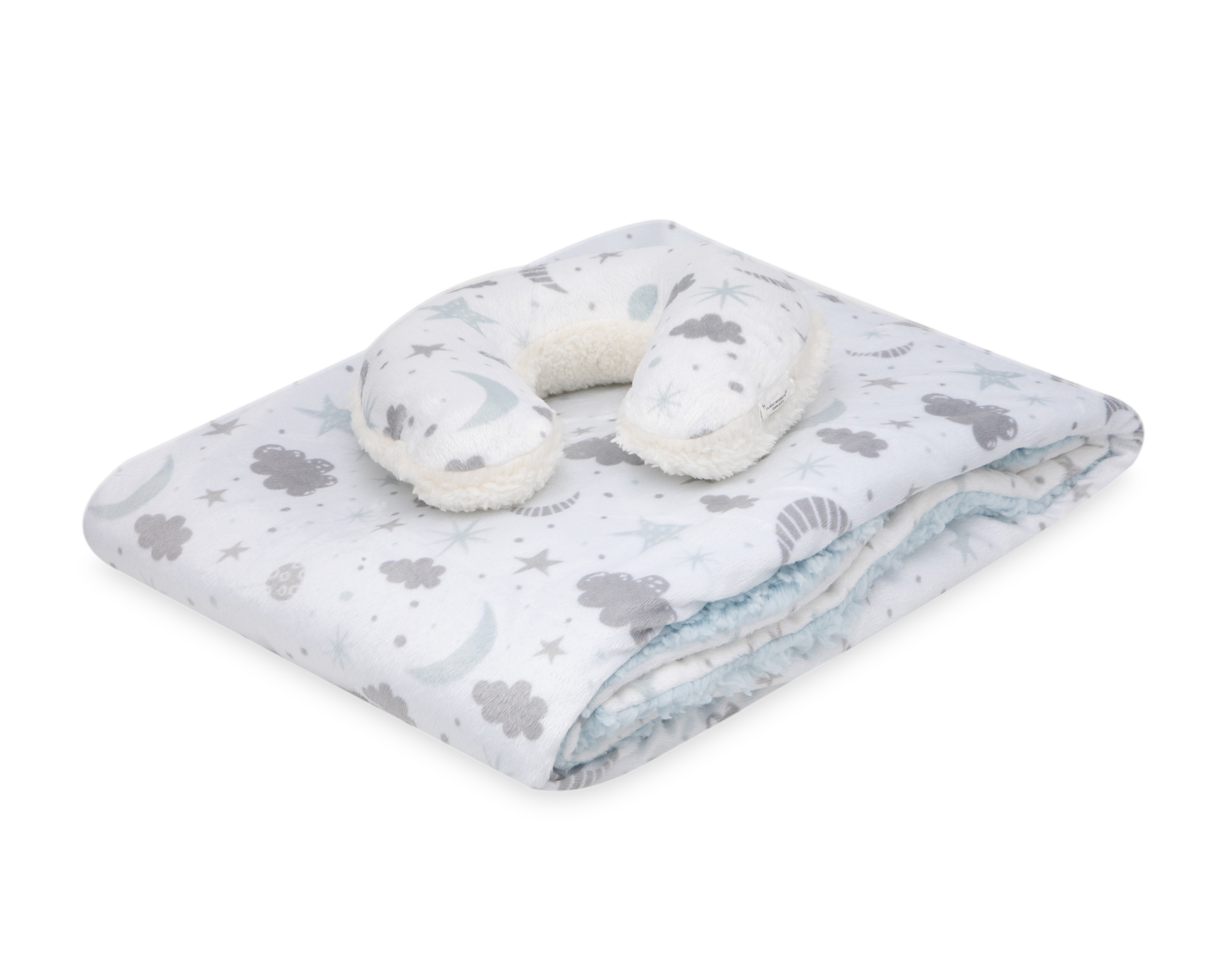 Foto 4 pulgar | Foto 3 | Manta para Bebé Stylish Baby con Soporte para Cabeza 2 Piezas