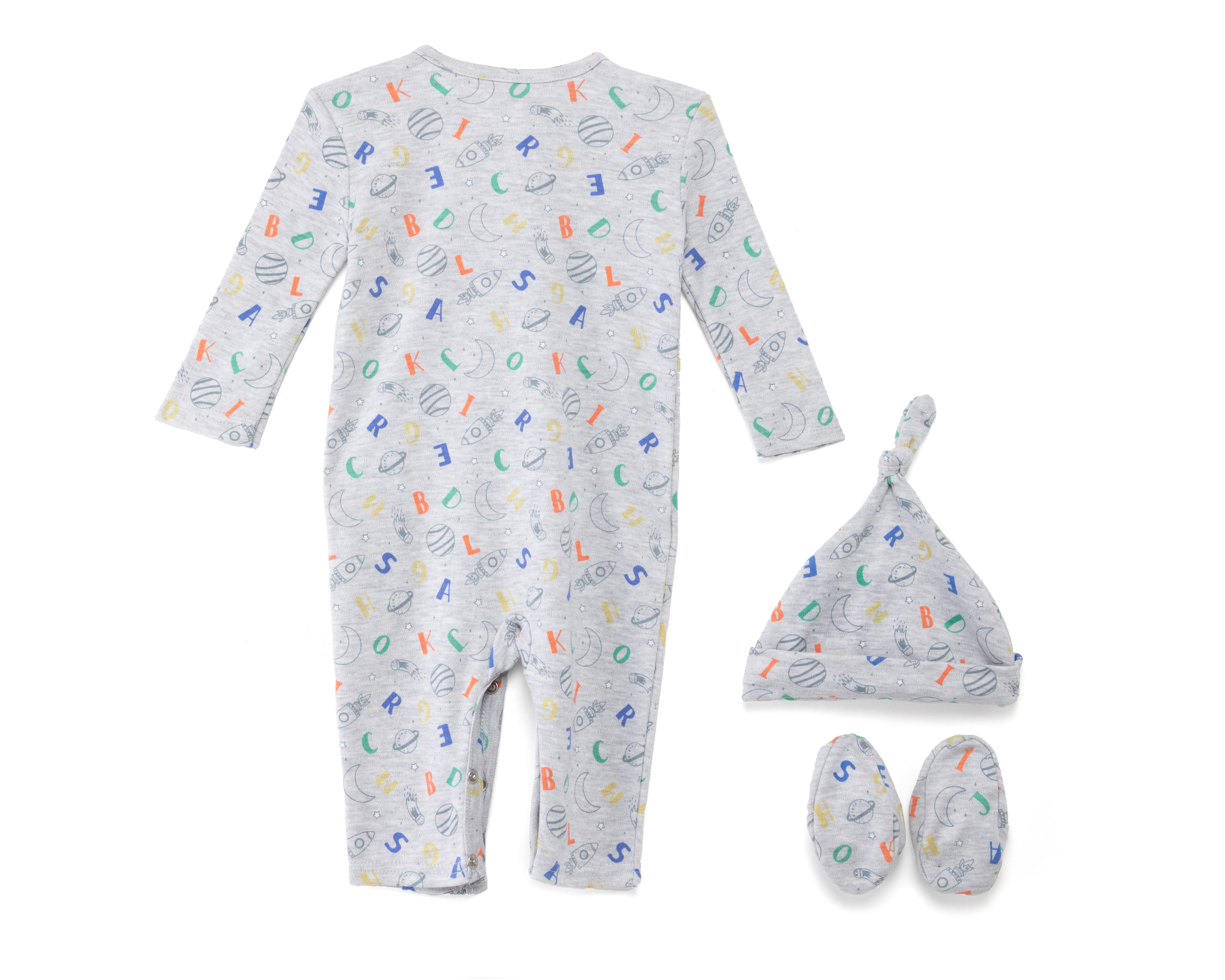 Foto 3 pulgar | Foto 2 | Mameluco para Bebé Niño Quiltex con Gorro y Zapatos