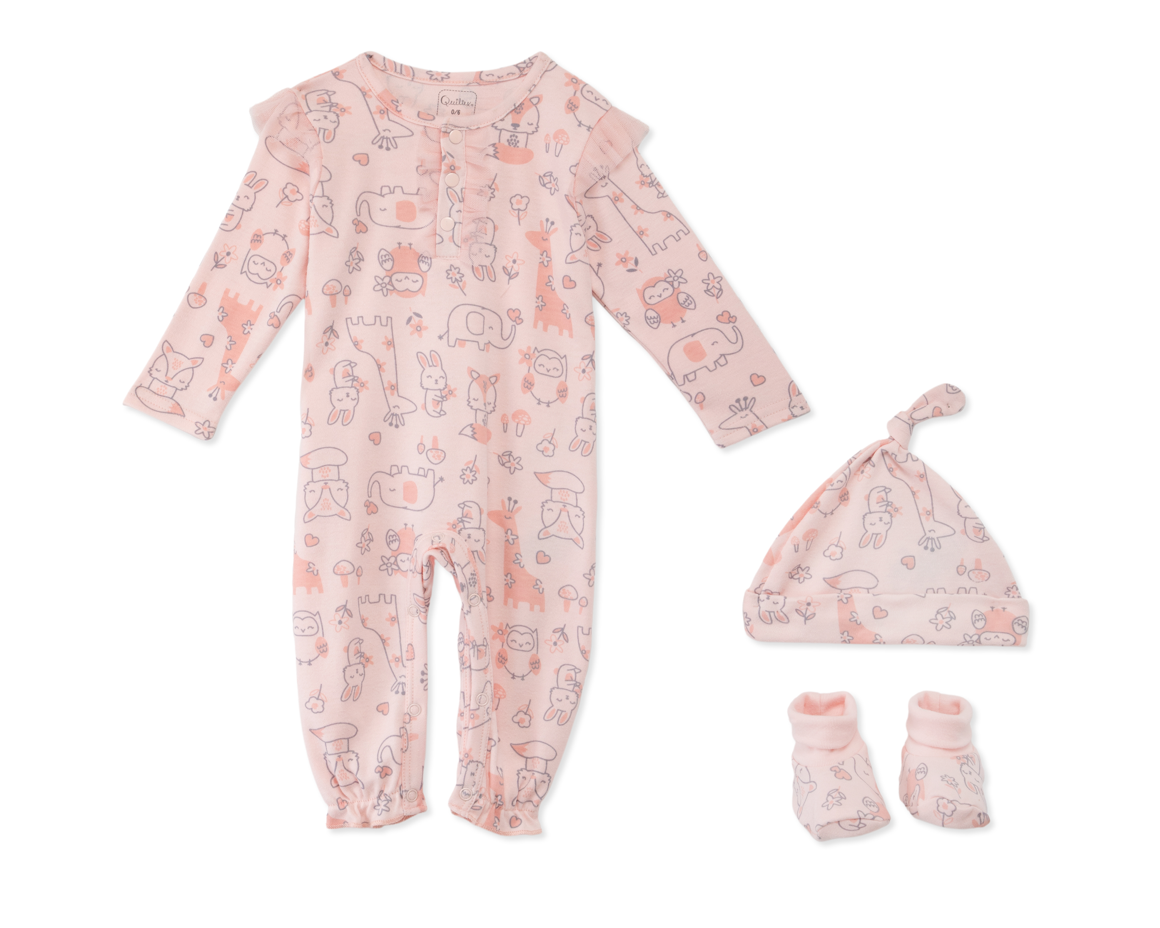 Mameluco para Niña Quiltex con Accesorios