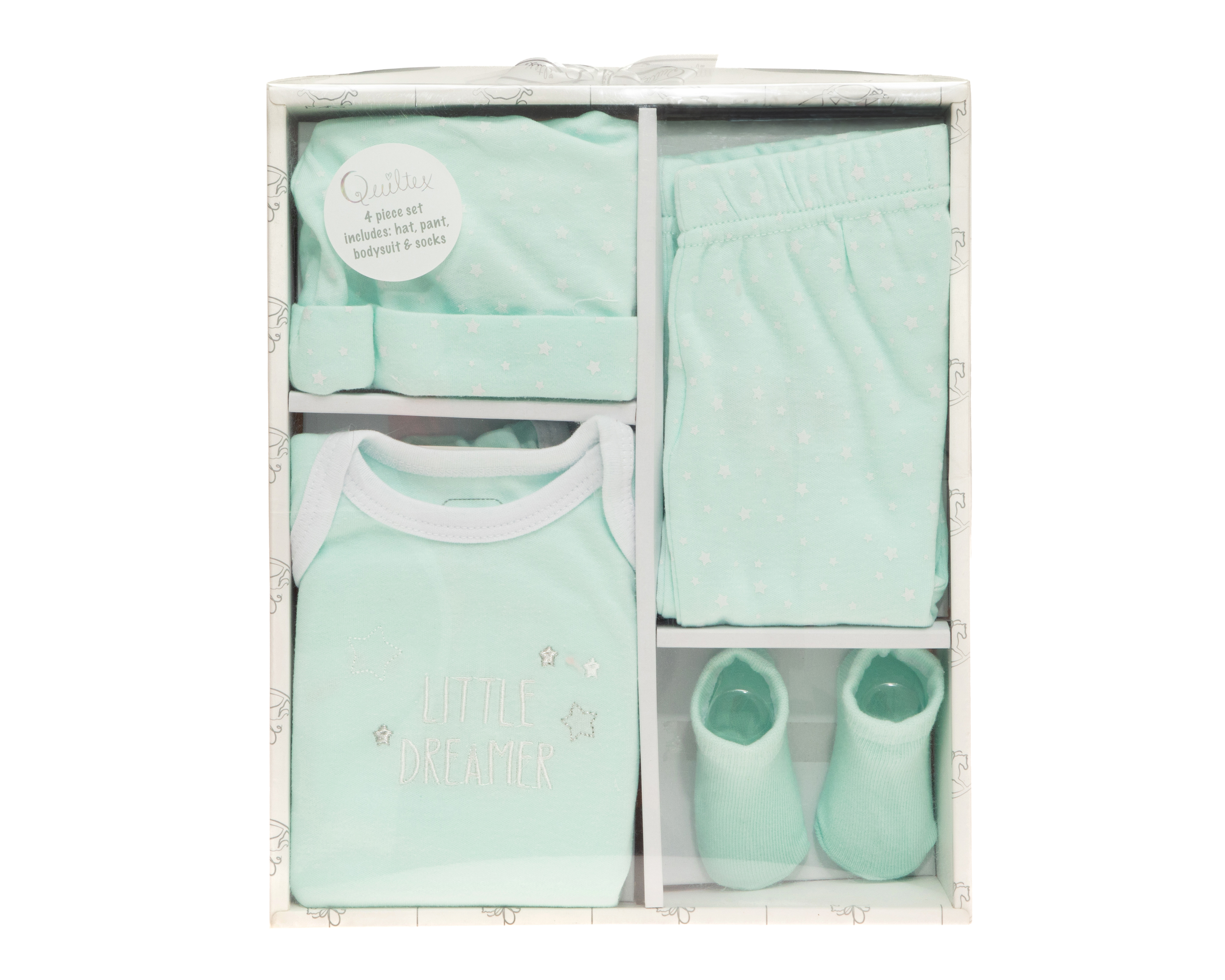 Foto 9 pulgar | Foto 8 | Conjunto para Bebé Niño Quiltex 4 Piezas