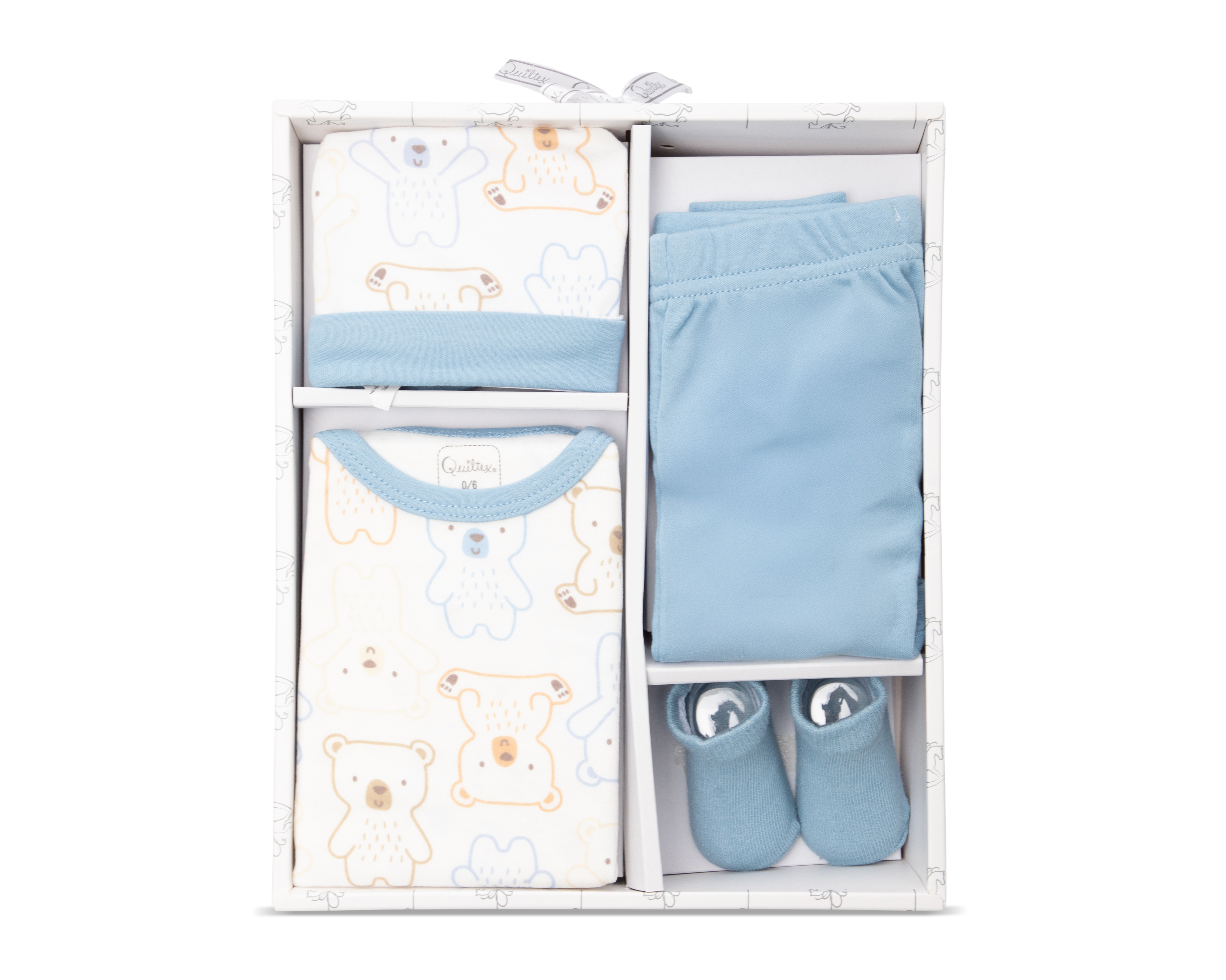 Foto 7 | Foto 7 | Pañalero para Bebé Niño Quiltex con Accesorios