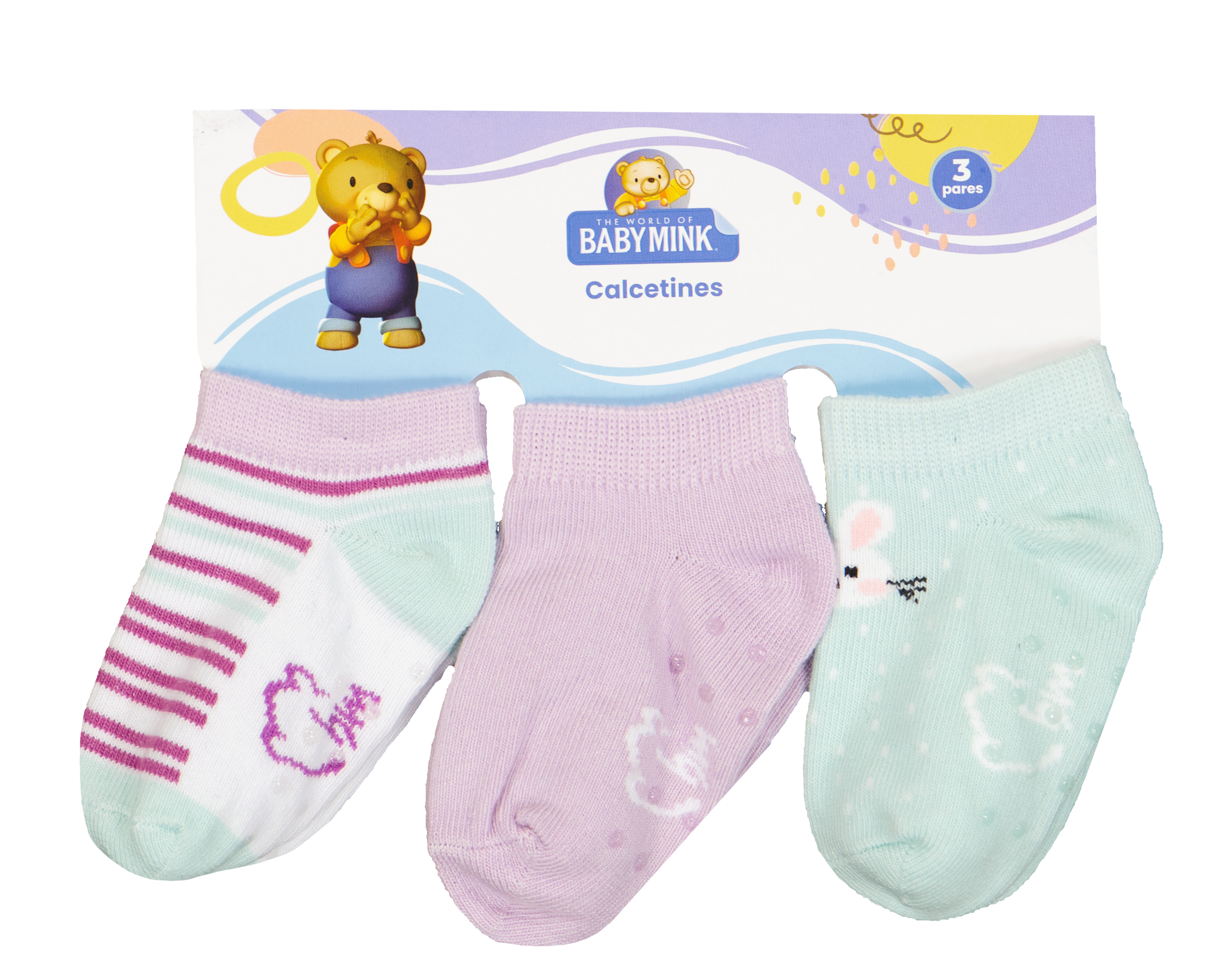 Foto 3 | Foto 3 | Calcetines para Bebé Niña Baby Mink 3 Pares