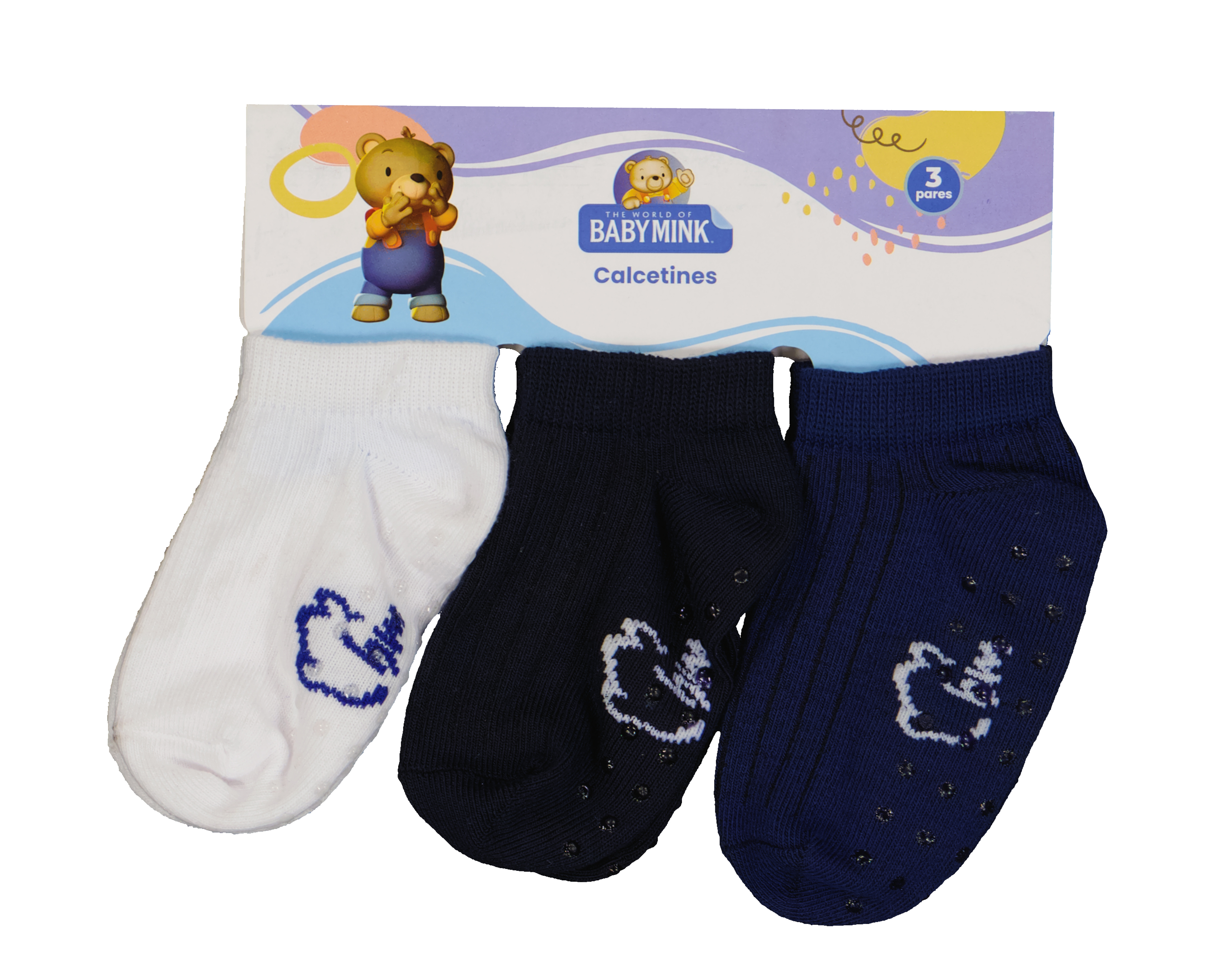 Foto 3 | Foto 3 | Calcetines para Bebé Niño Baby Mink 3 Pares