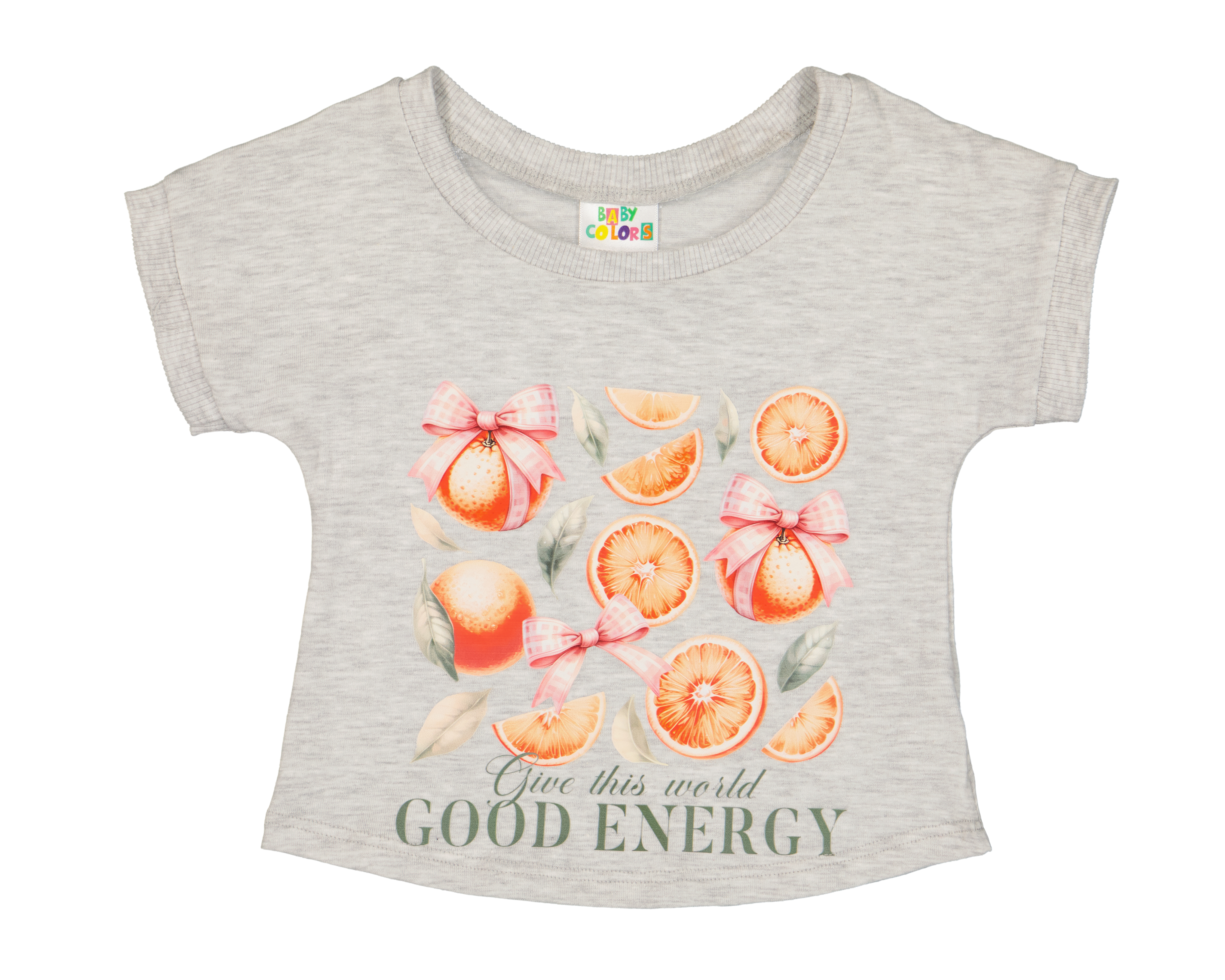 Playera para Bebé Niña Baby Colors Gris