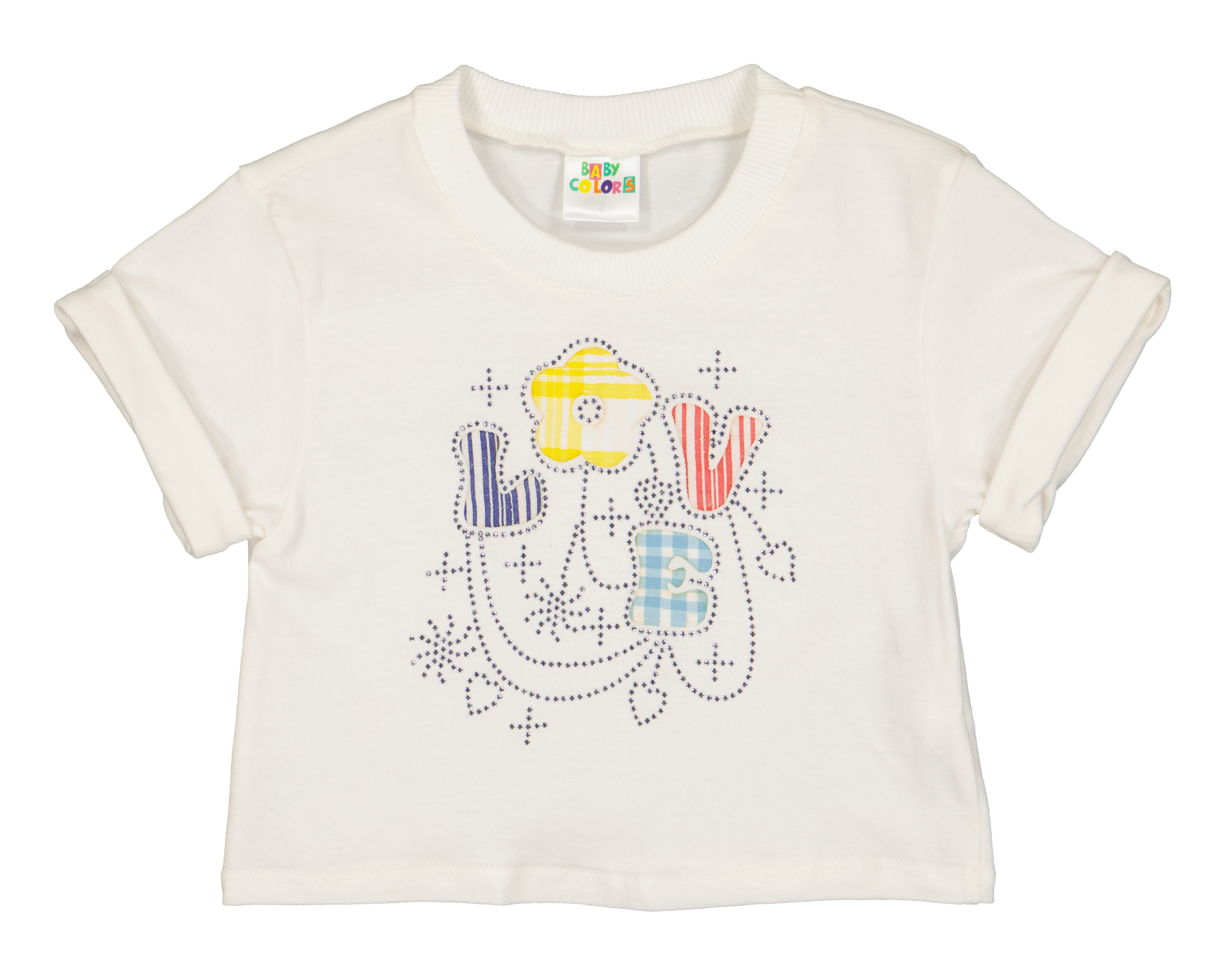 Foto 2 pulgar | Foto 1 | Playera para Bebé Niña Baby Colors Blanco