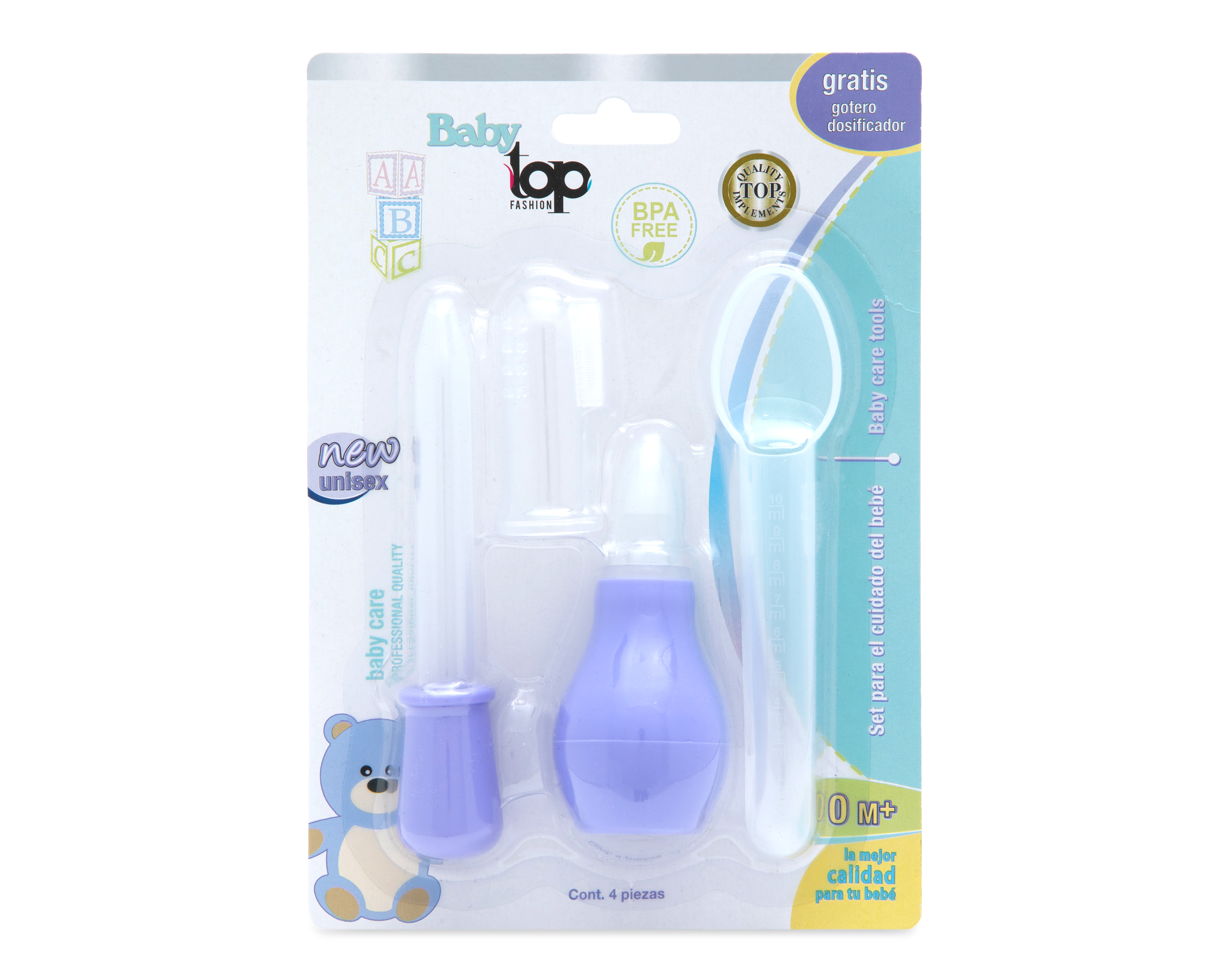 Kit de Aseo para Bebé Top Fashion 4 Piezas