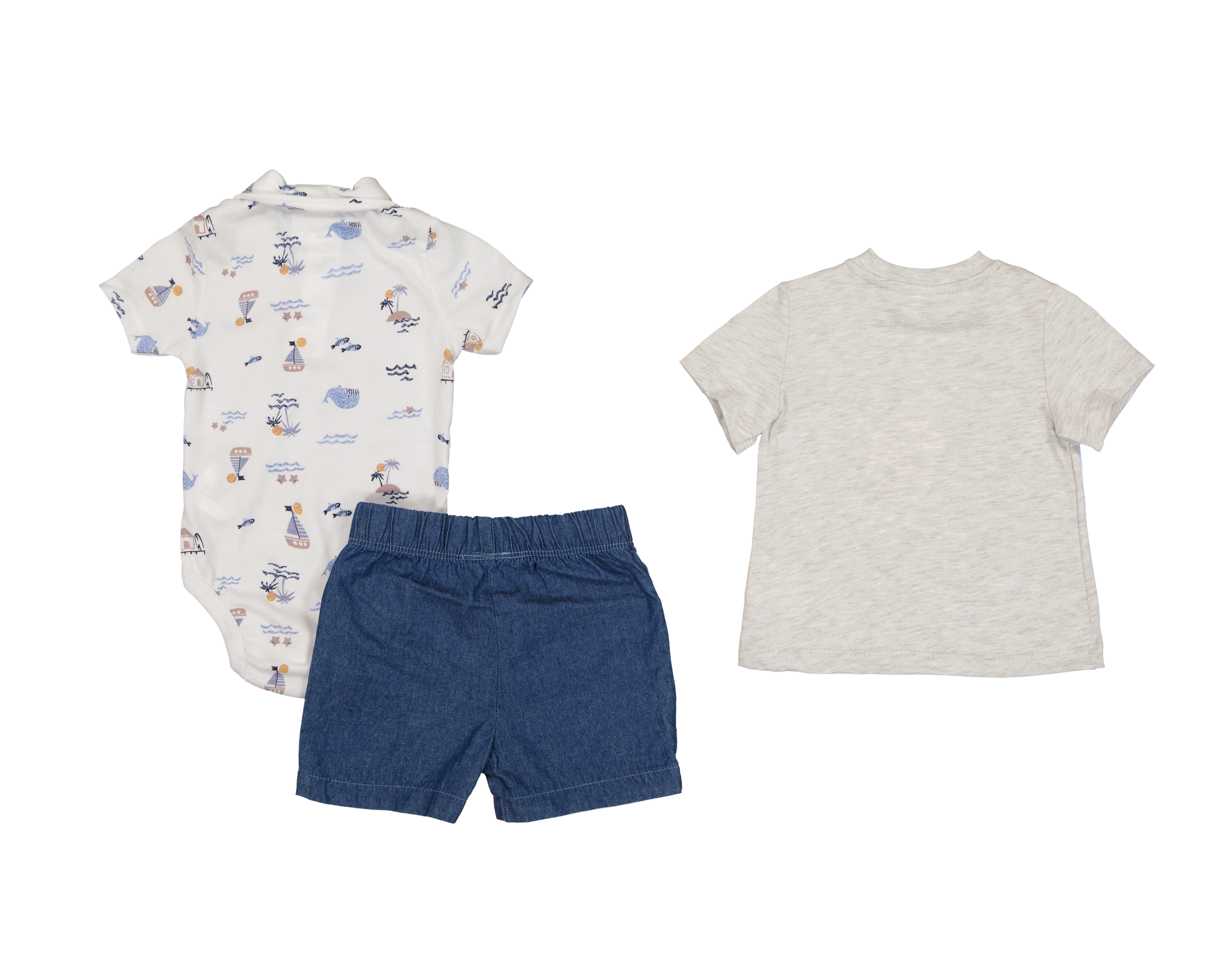 Foto 3 pulgar | Foto 2 | Conjunto de Algodón para Bebé Niño Baby Colors 3 Piezas