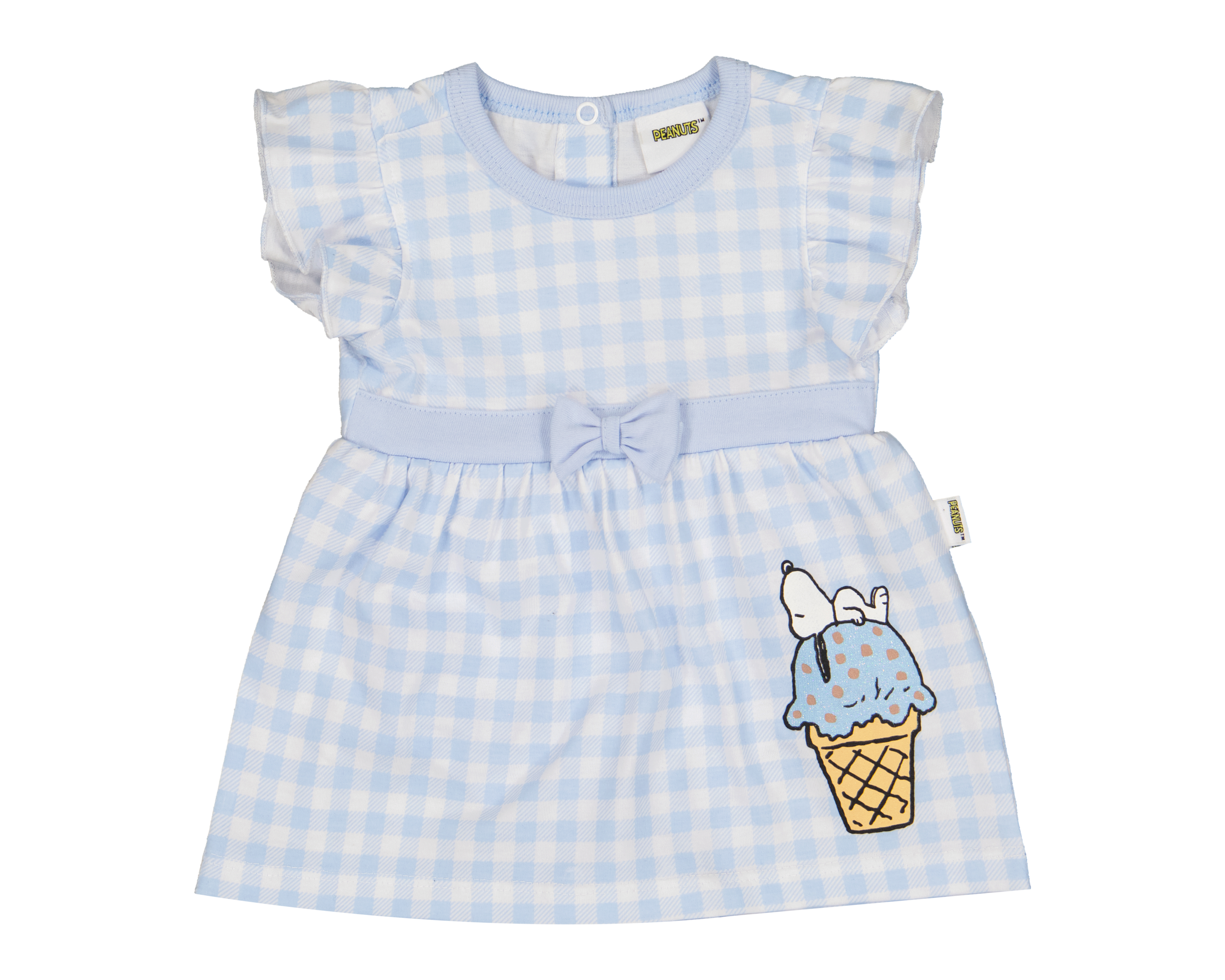 Vestido para Bebé Niña Peanuts a Cuadros