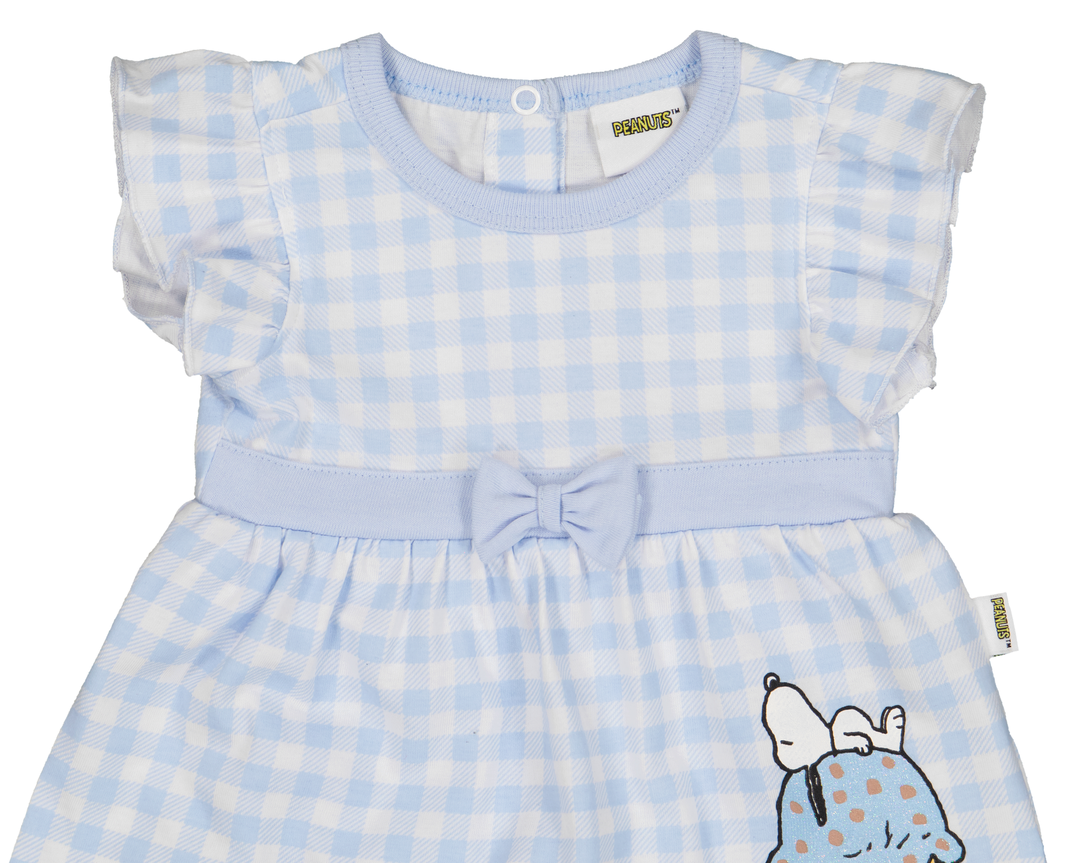 Foto 3 | Foto 3 | Vestido para Bebé Niña Peanuts a Cuadros