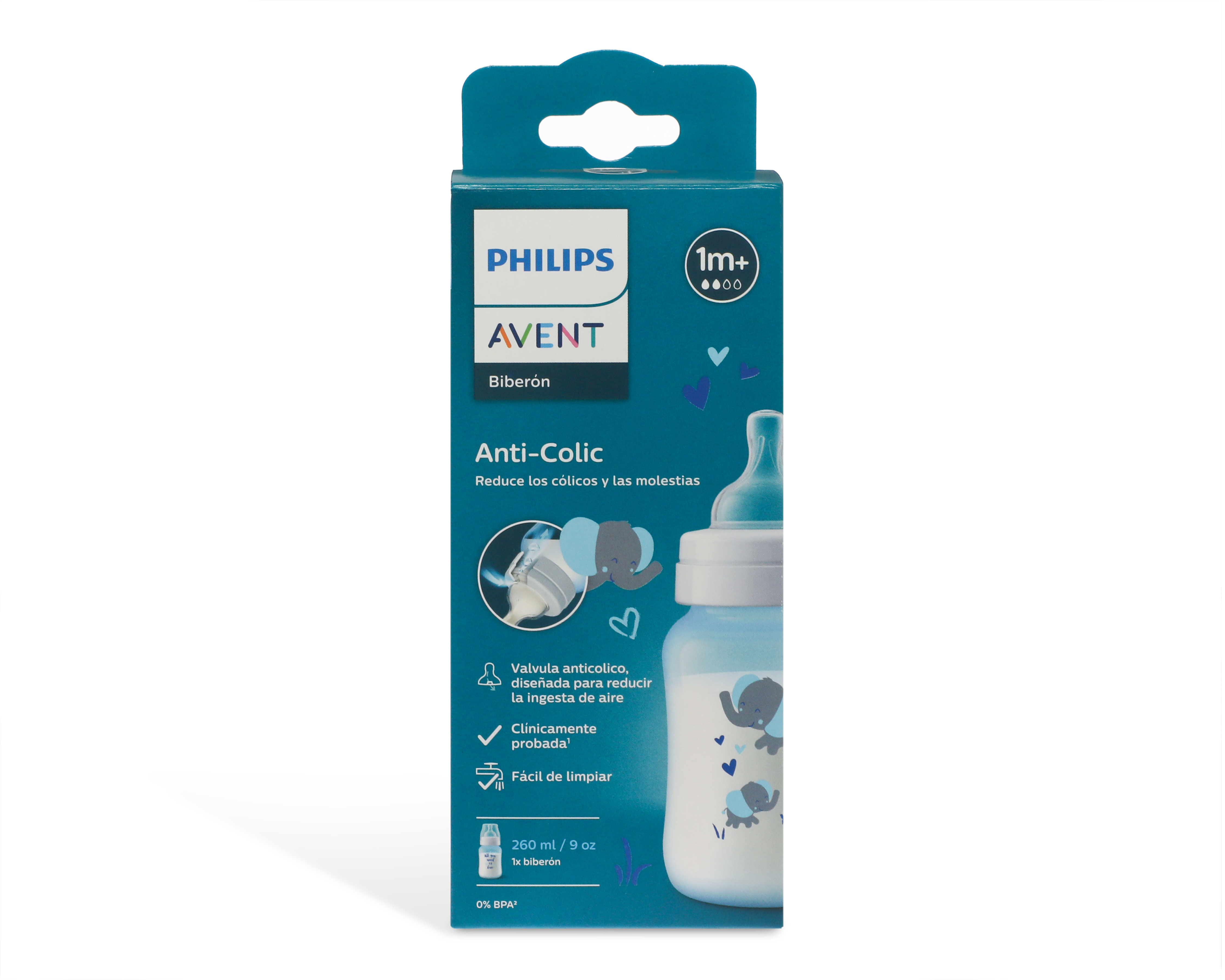 Foto 4 | Foto 4 | Biberón Avent Anticólico Azul 9 oz