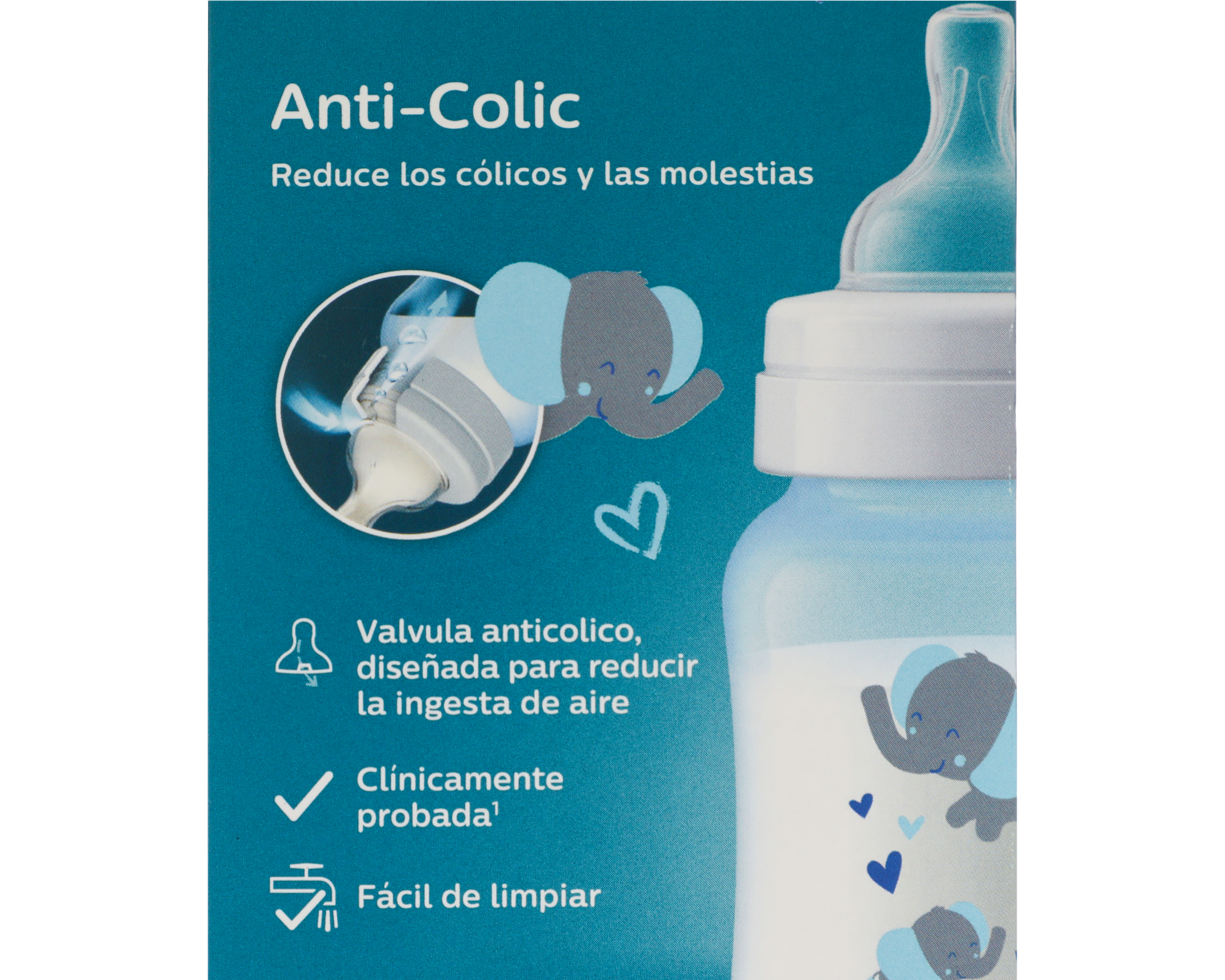 Foto 6 pulgar | Foto 5 | Biberón Avent Anticólico Azul 9 oz