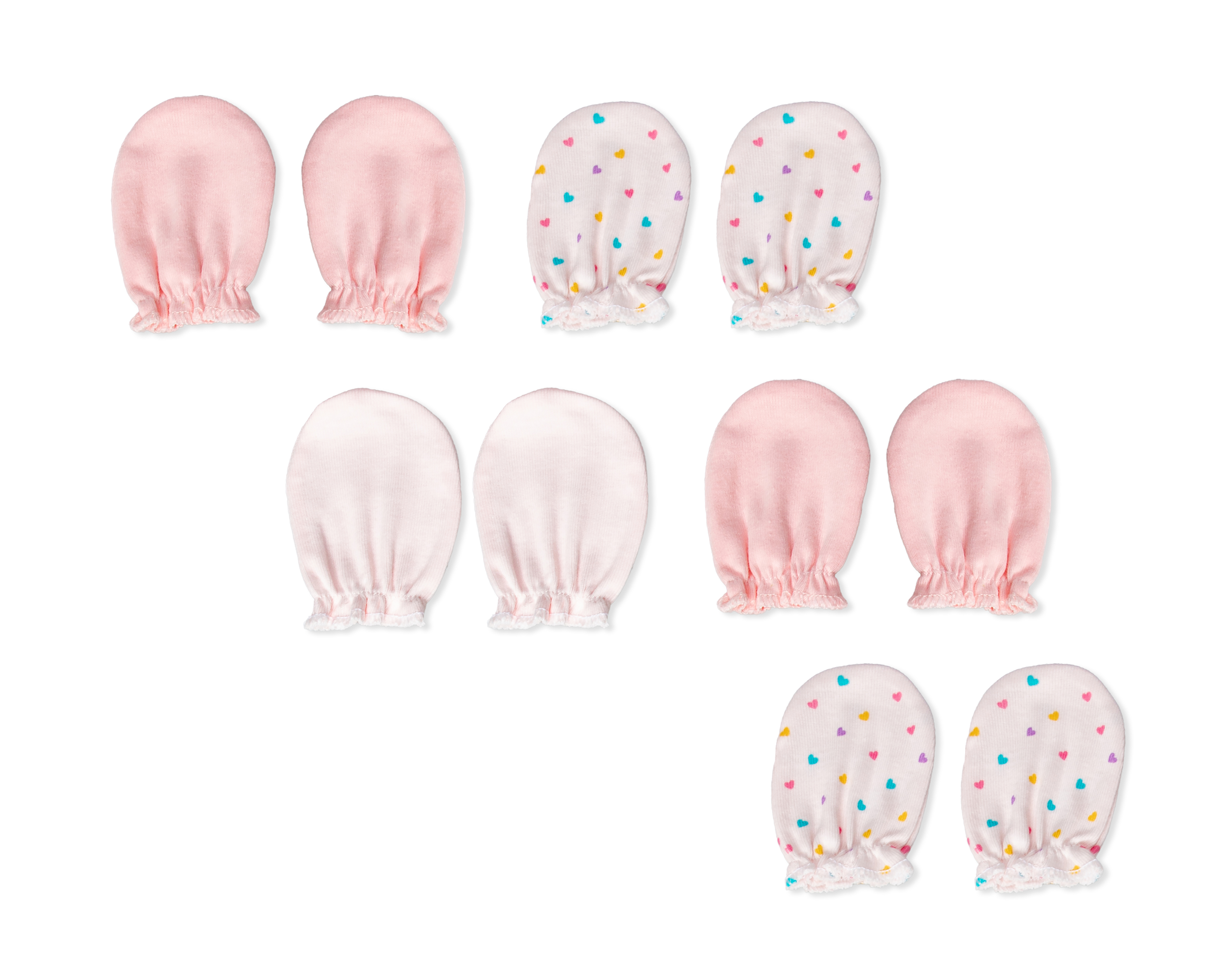 Guantes de Algodón para Bebé Niña Baby Colors 5 Pares