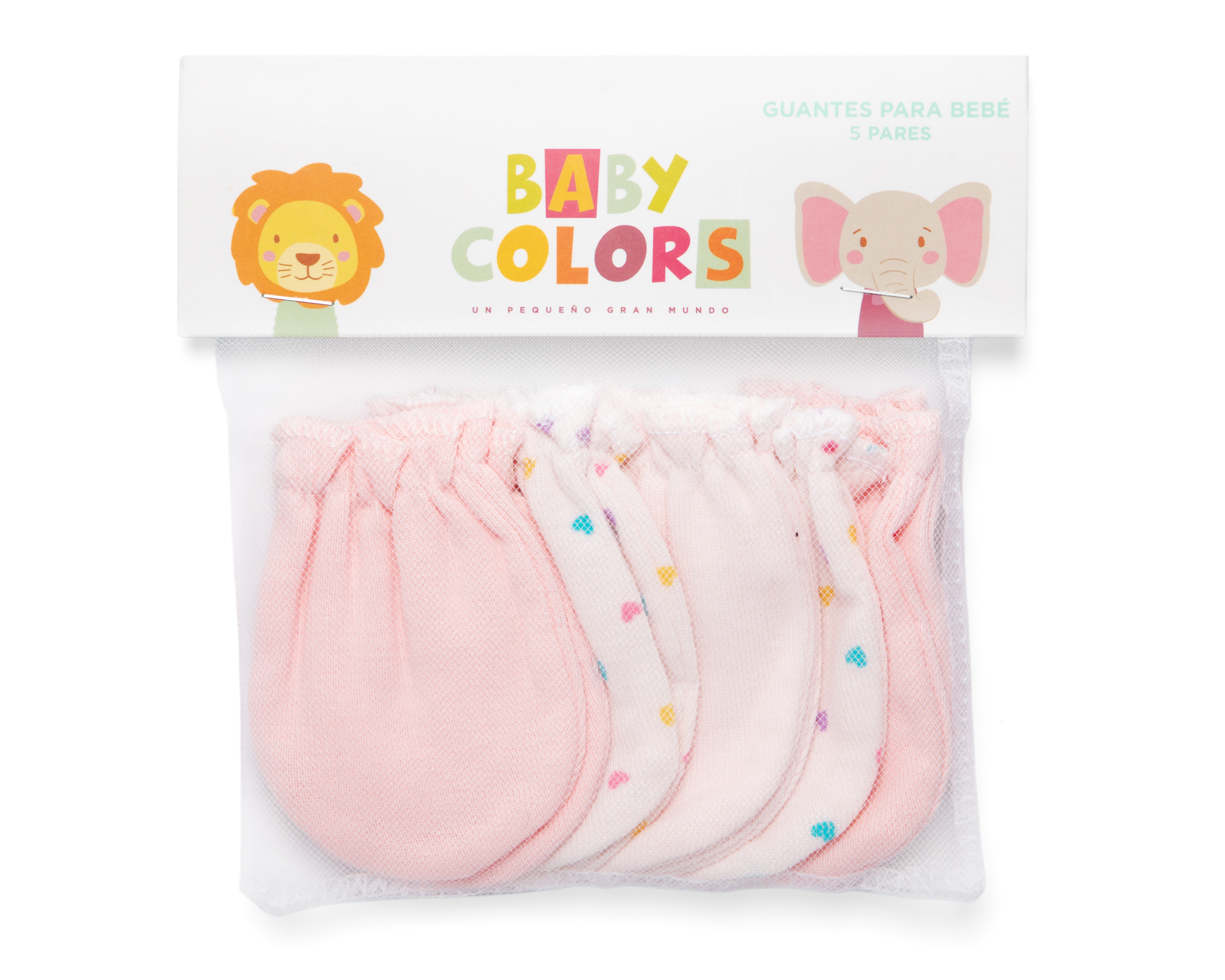 Foto 4 | Foto 4 | Guantes de Algodón para Bebé Niña Baby Colors 5 Pares