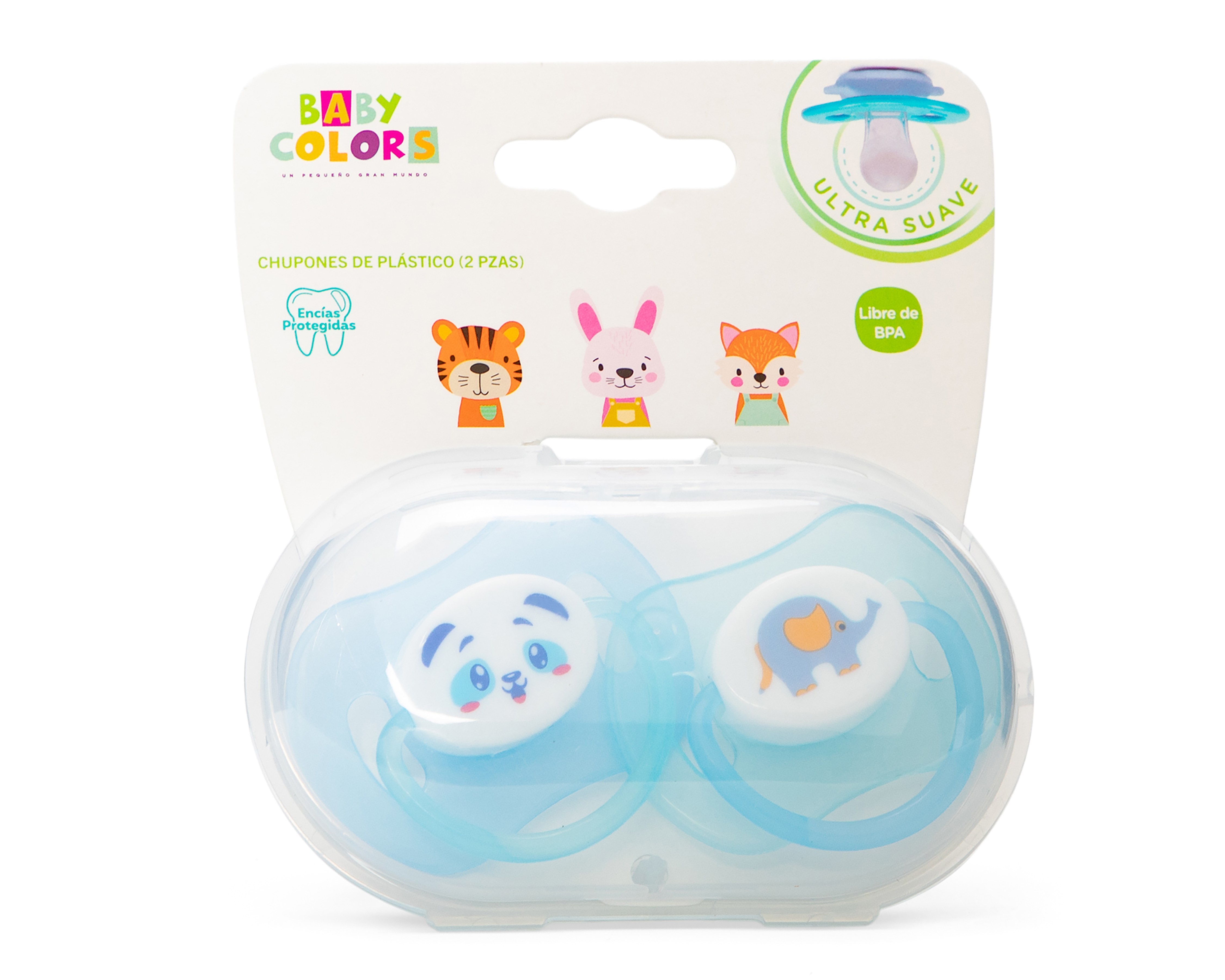 Chupón Ultra Suave Baby Colors 3 Piezas