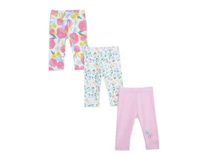 Foto 1 | Foto 1 | Leggings para Bebé Niña Baby Colors de Algodón Liso 3 Piezas