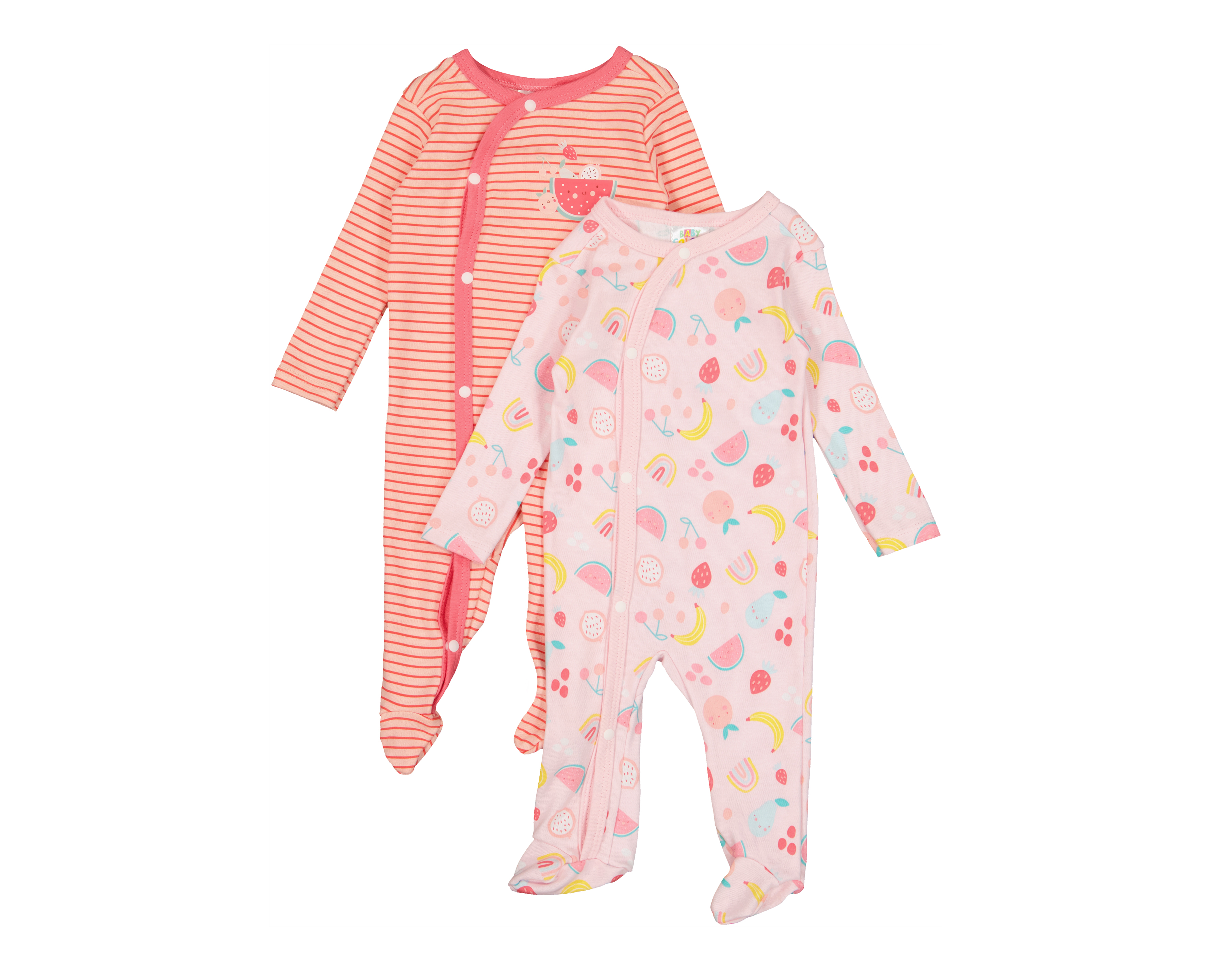 Foto 1 | Foto 1 | Mameluco para Bebé Niña Baby Colors de Algodón 2 Piezas